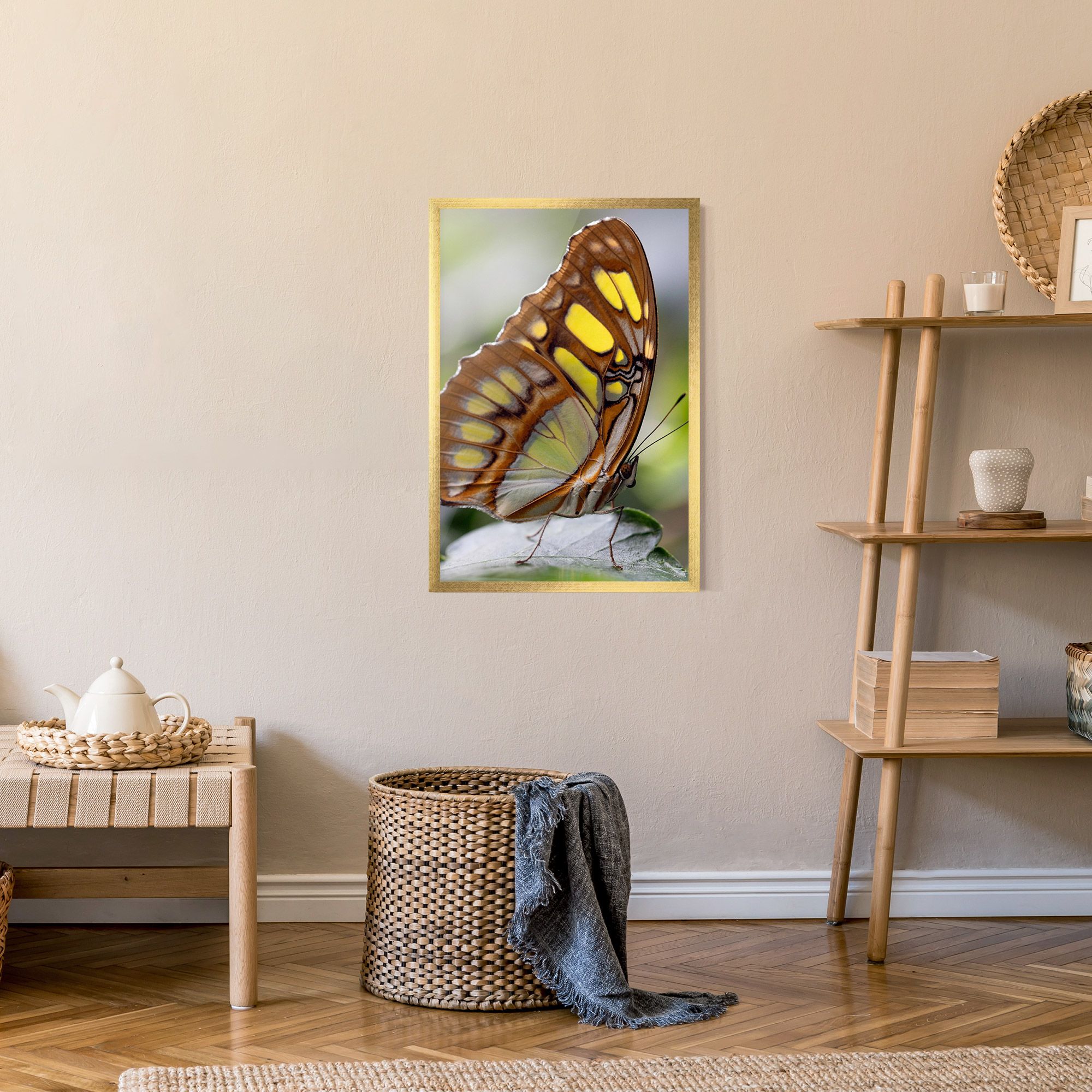 Brown Yellow Butterfly mockup 9