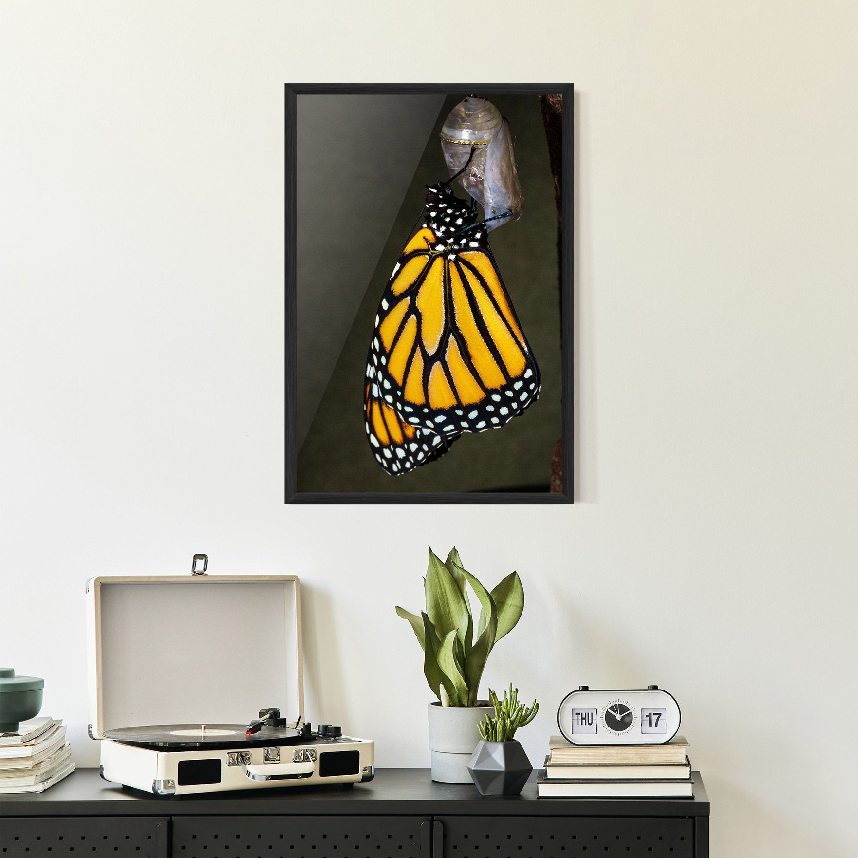 Dark Yellow Butterfly mockup 2