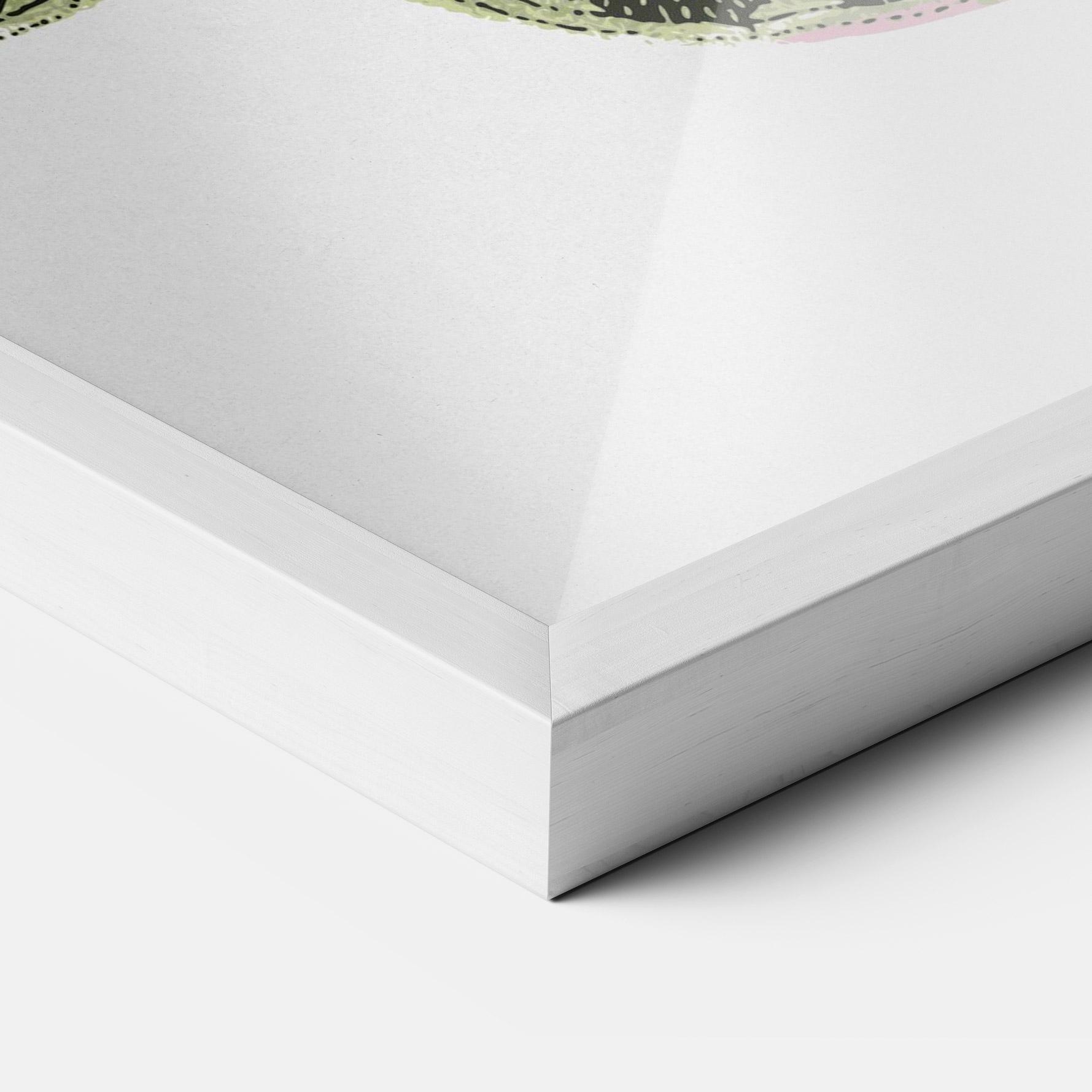 Рамкиран постер Grey Yellow Butterfly mockup 3