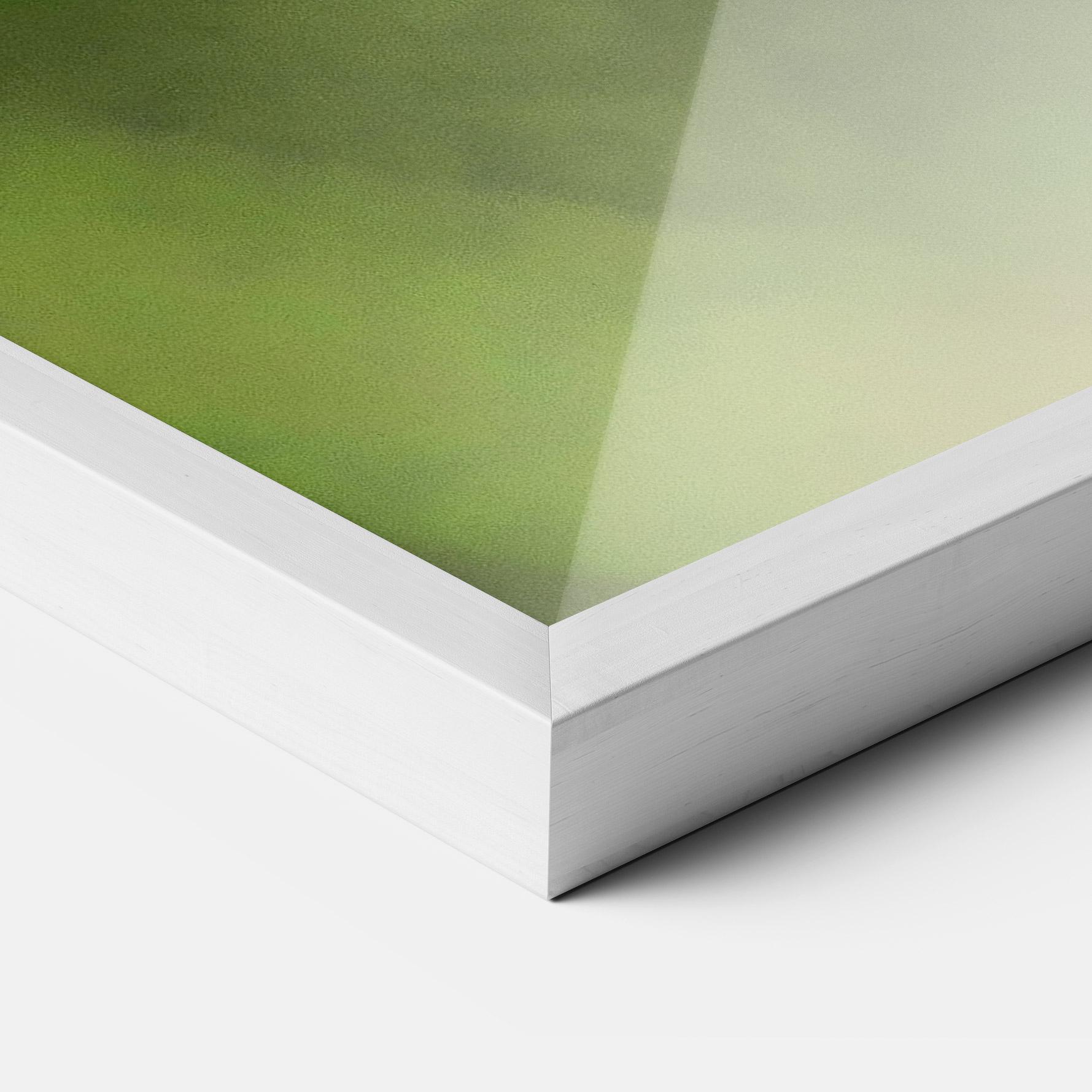 Рамкиран постер Yellow White Butterfly mockup 3