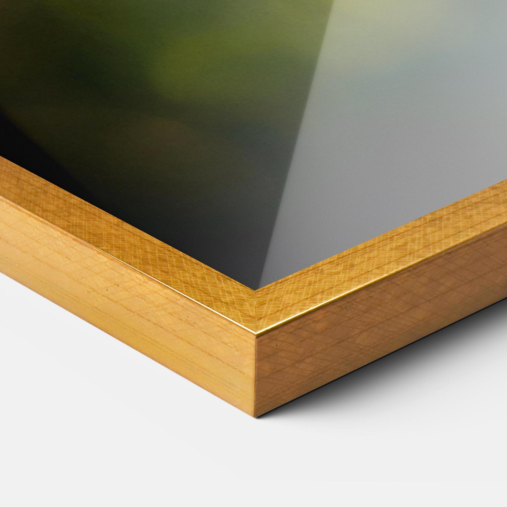 Рамкиран постер Blue Cream Butterfly mockup 3