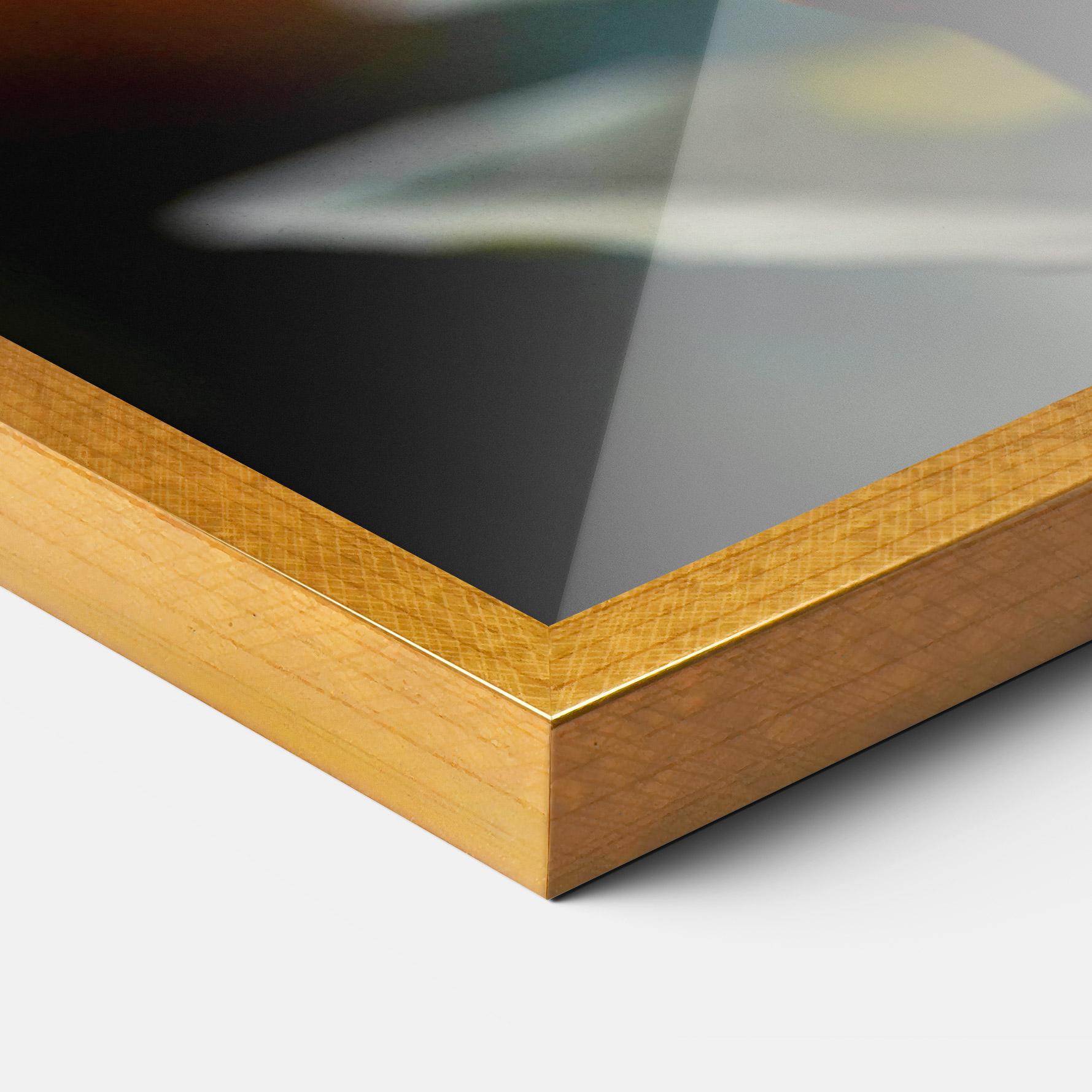 Рамкиран постер Blue Yellow Butterfly mockup 3