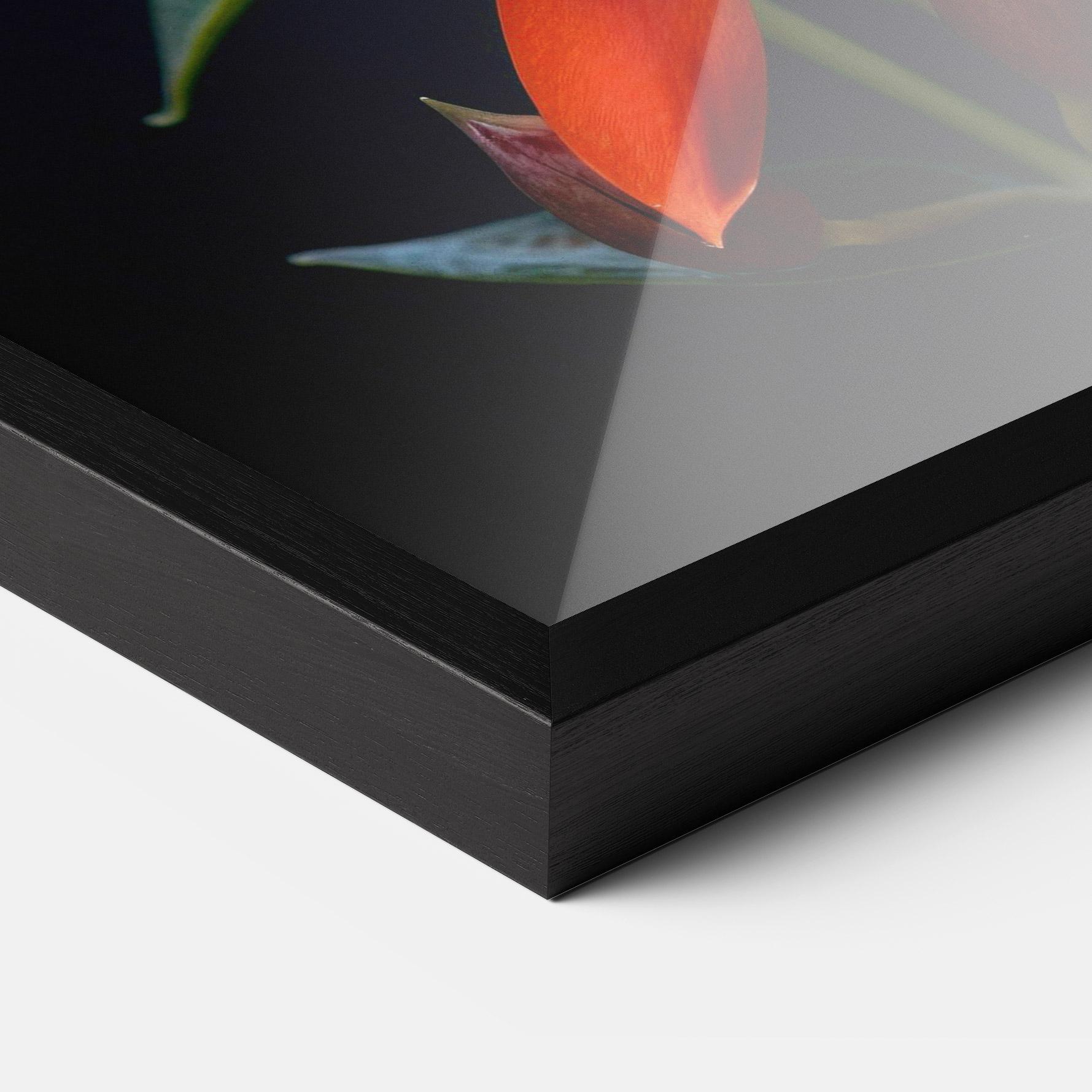 Рамкиран постер Red Flower Butterfly mockup 3