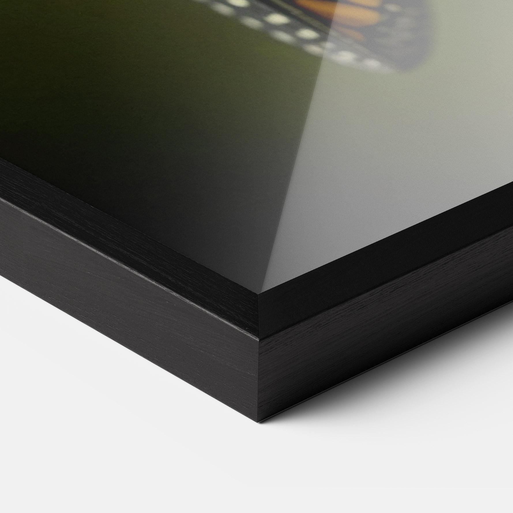 Рамкиран постер Yellow Black Butterfly mockup 3