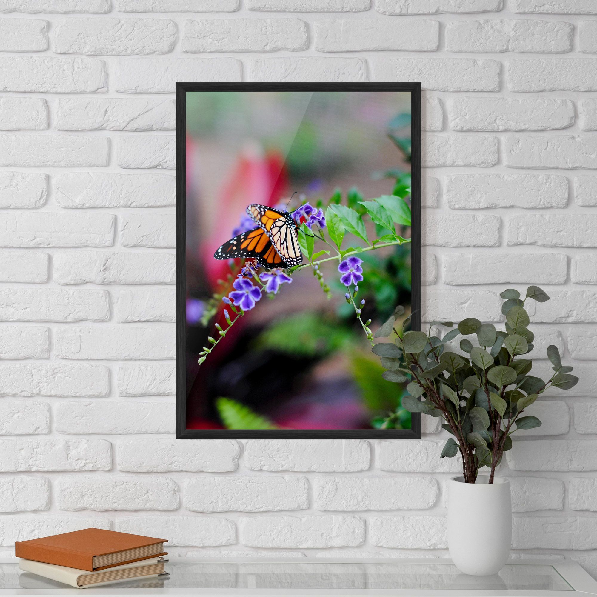 Strong Orange Butterfly mockup 5