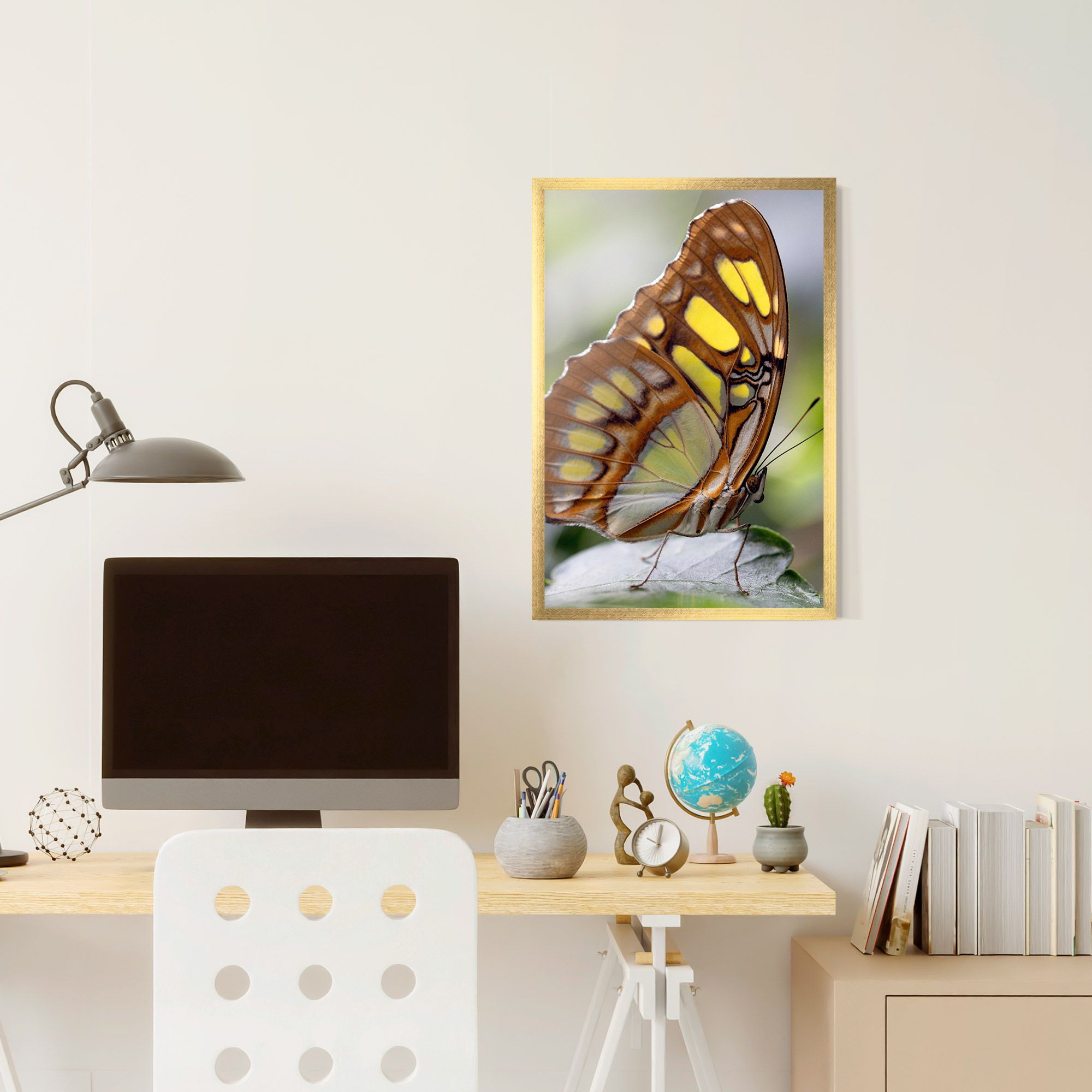 Brown Yellow Butterfly mockup 6