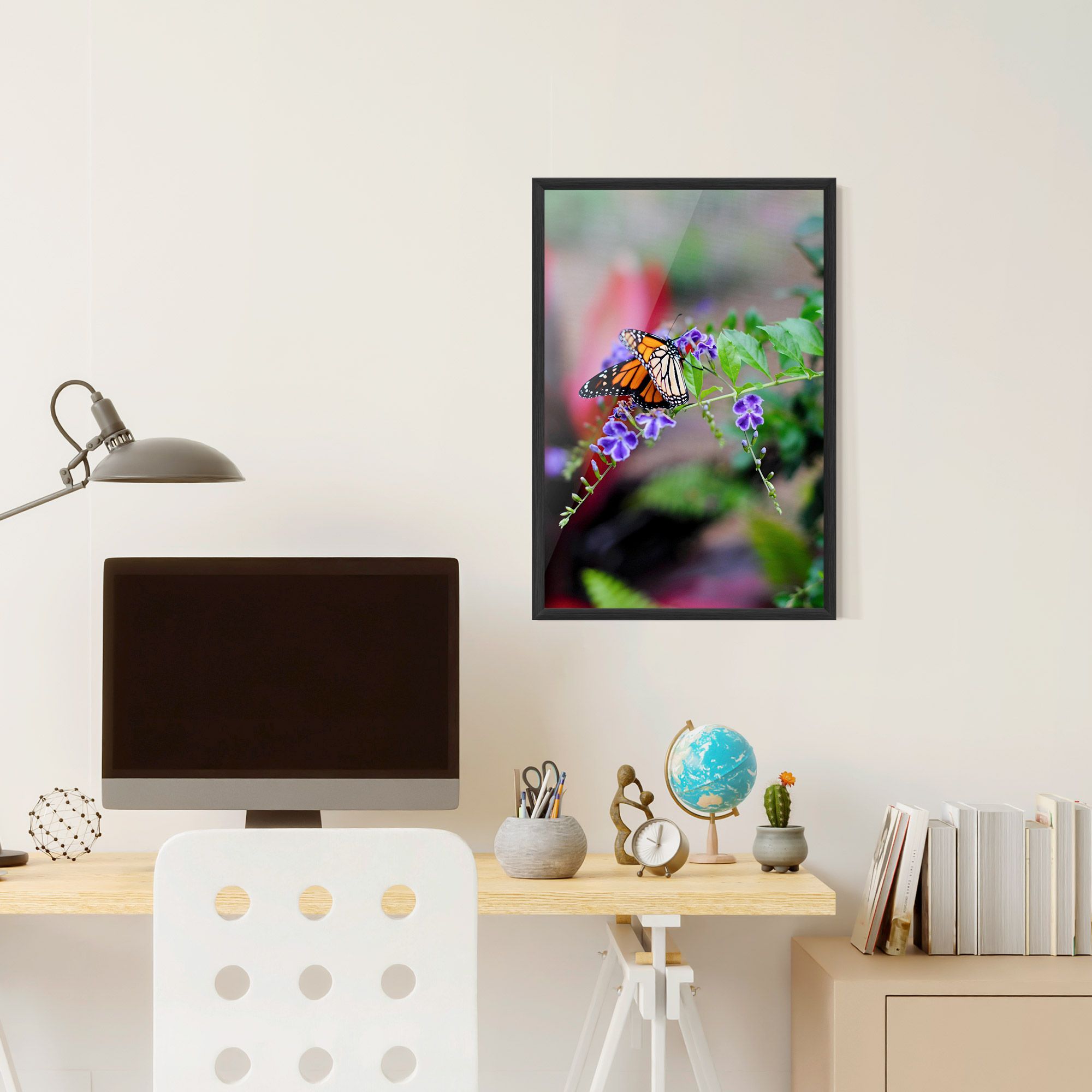 Strong Orange Butterfly mockup 6