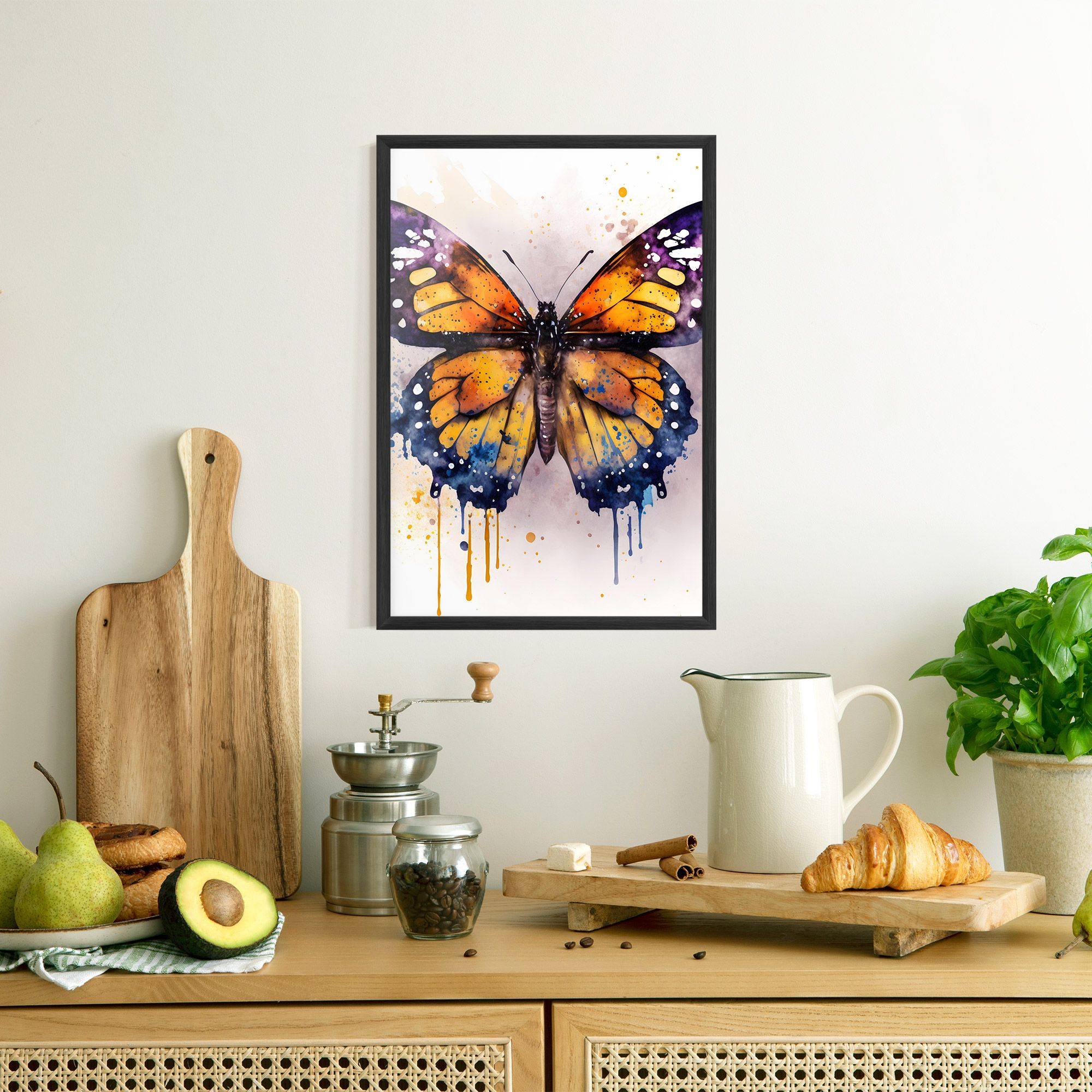 Watercolor Butterfly mockup 8