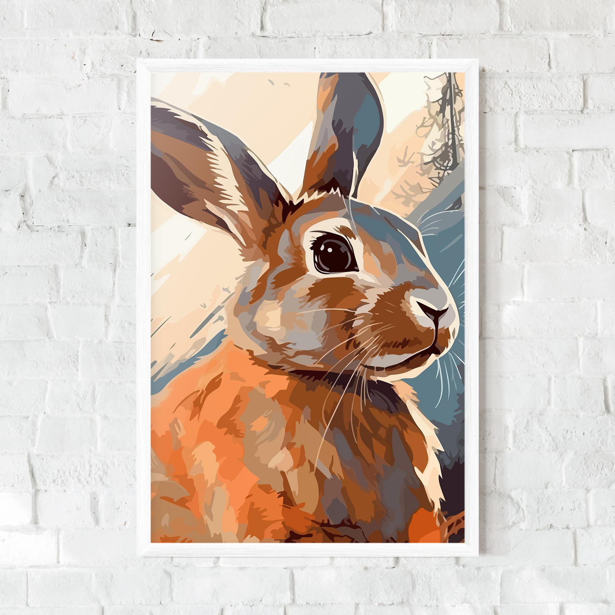 Рамкиран постер Anime Rabbit mockup 0