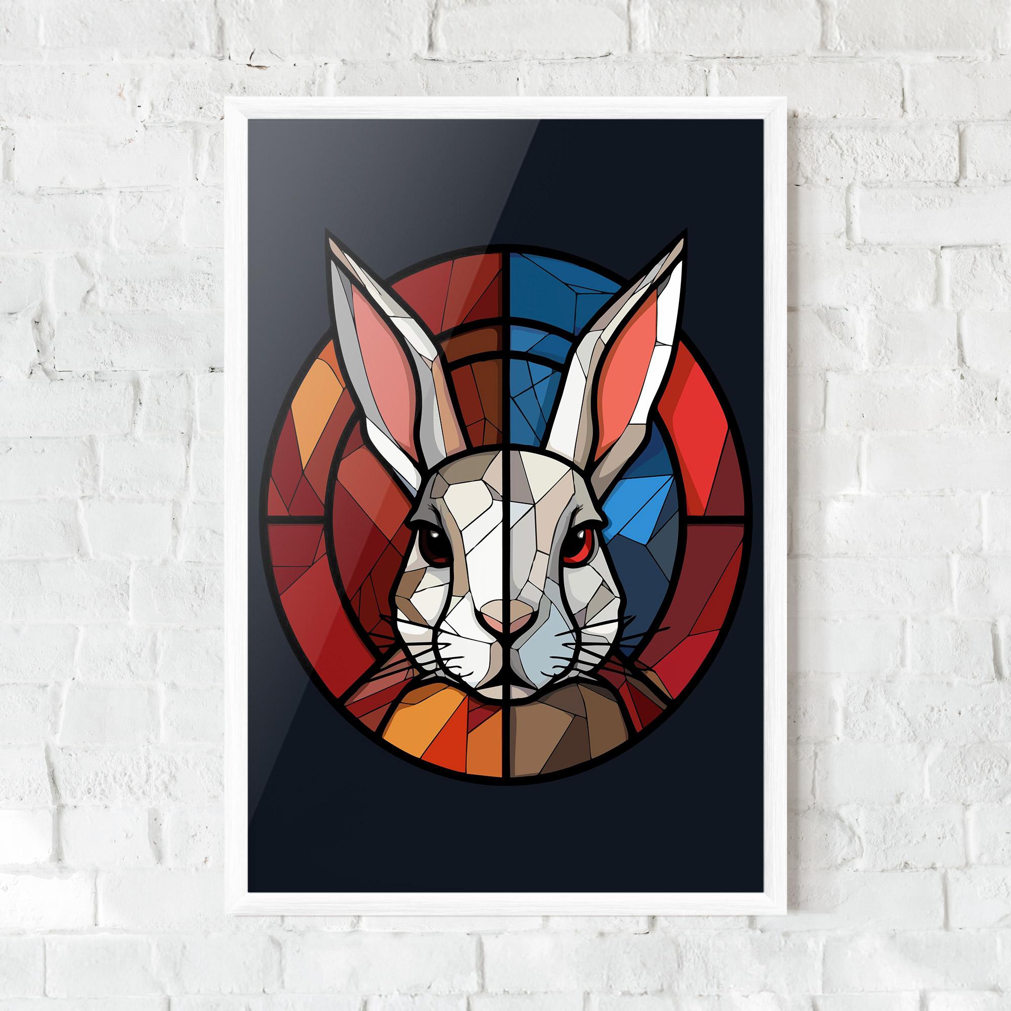 Рамкиран постер Bunny mockup 0