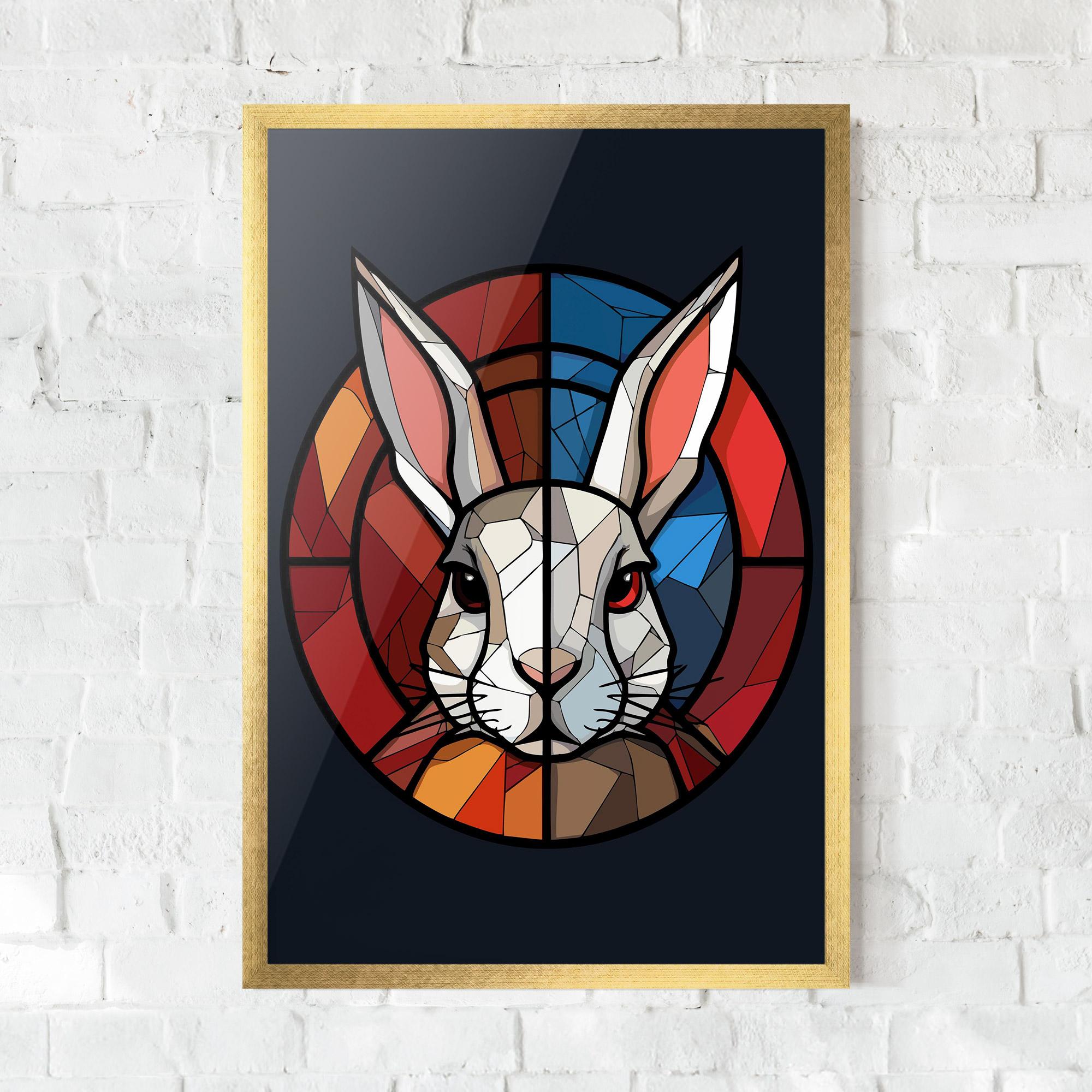 Рамкиран постер Bunny mockup 0