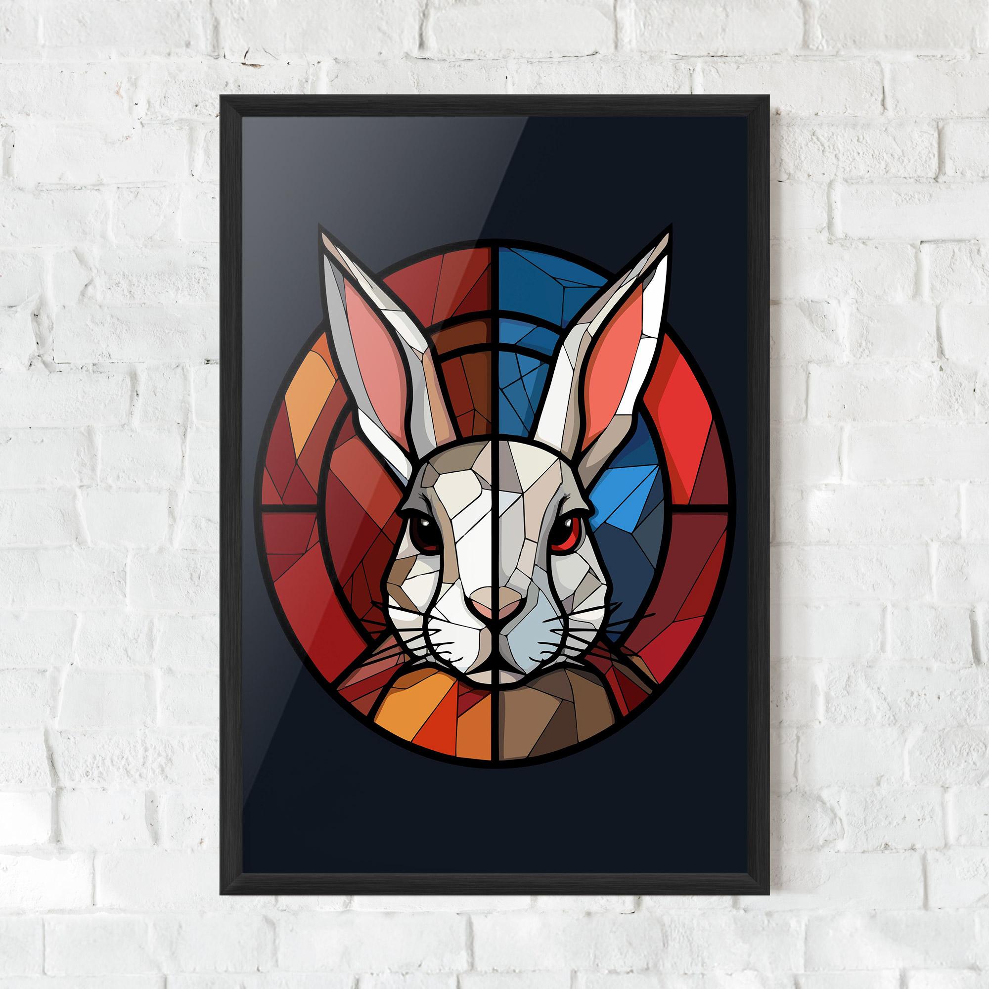 Рамкиран постер Bunny mockup 0