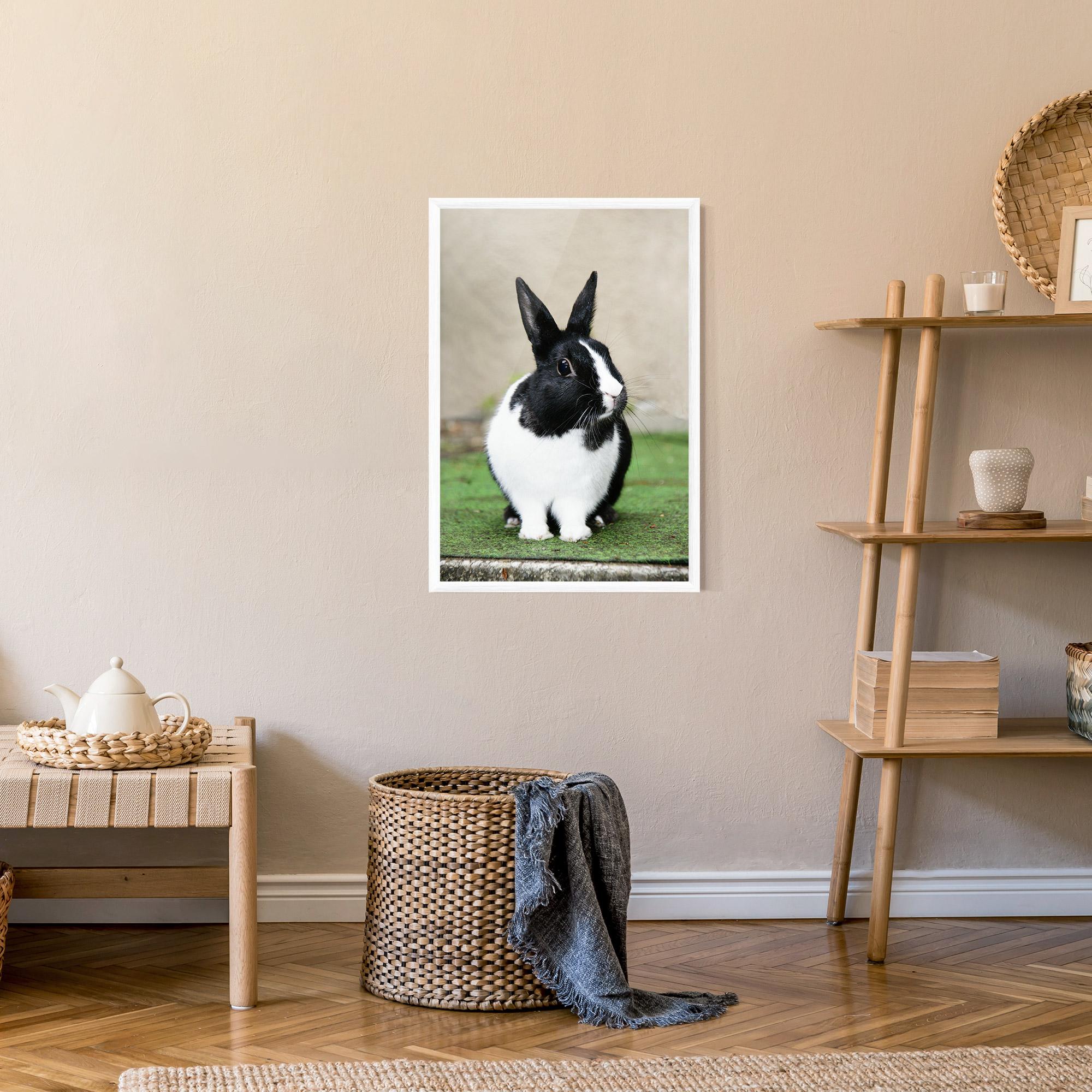 Рамкиран постер Black Ear Rabbit mockup 9