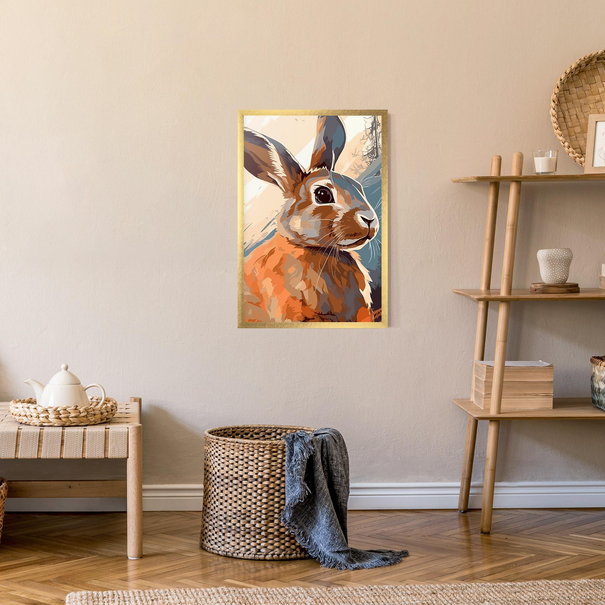 Рамкиран постер Anime Rabbit mockup 9