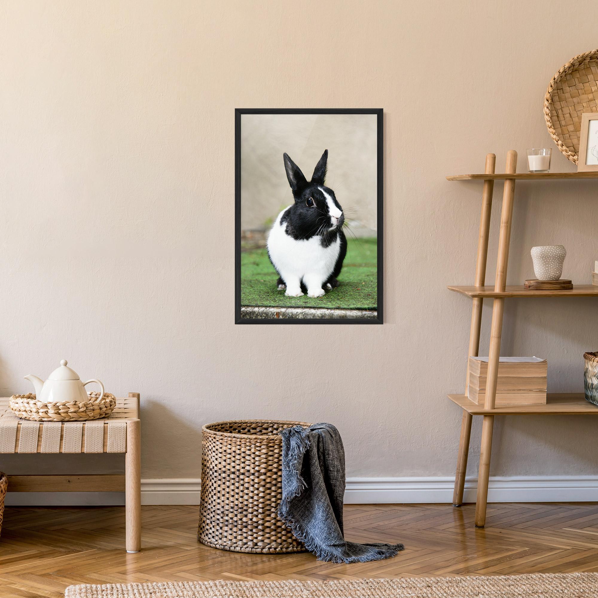 Рамкиран постер Black Ear Rabbit mockup 9