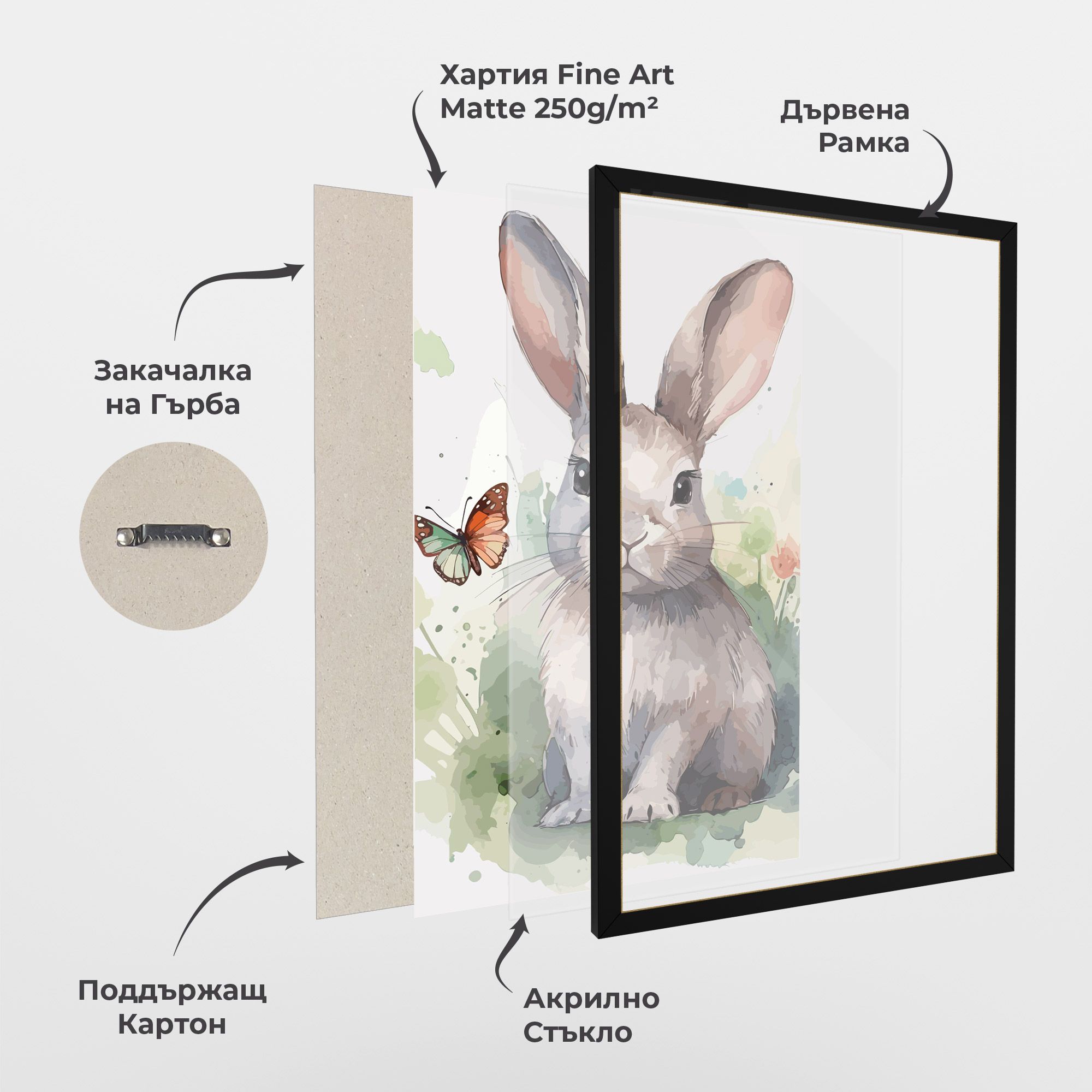 Pretty Bunny Art mockup 1