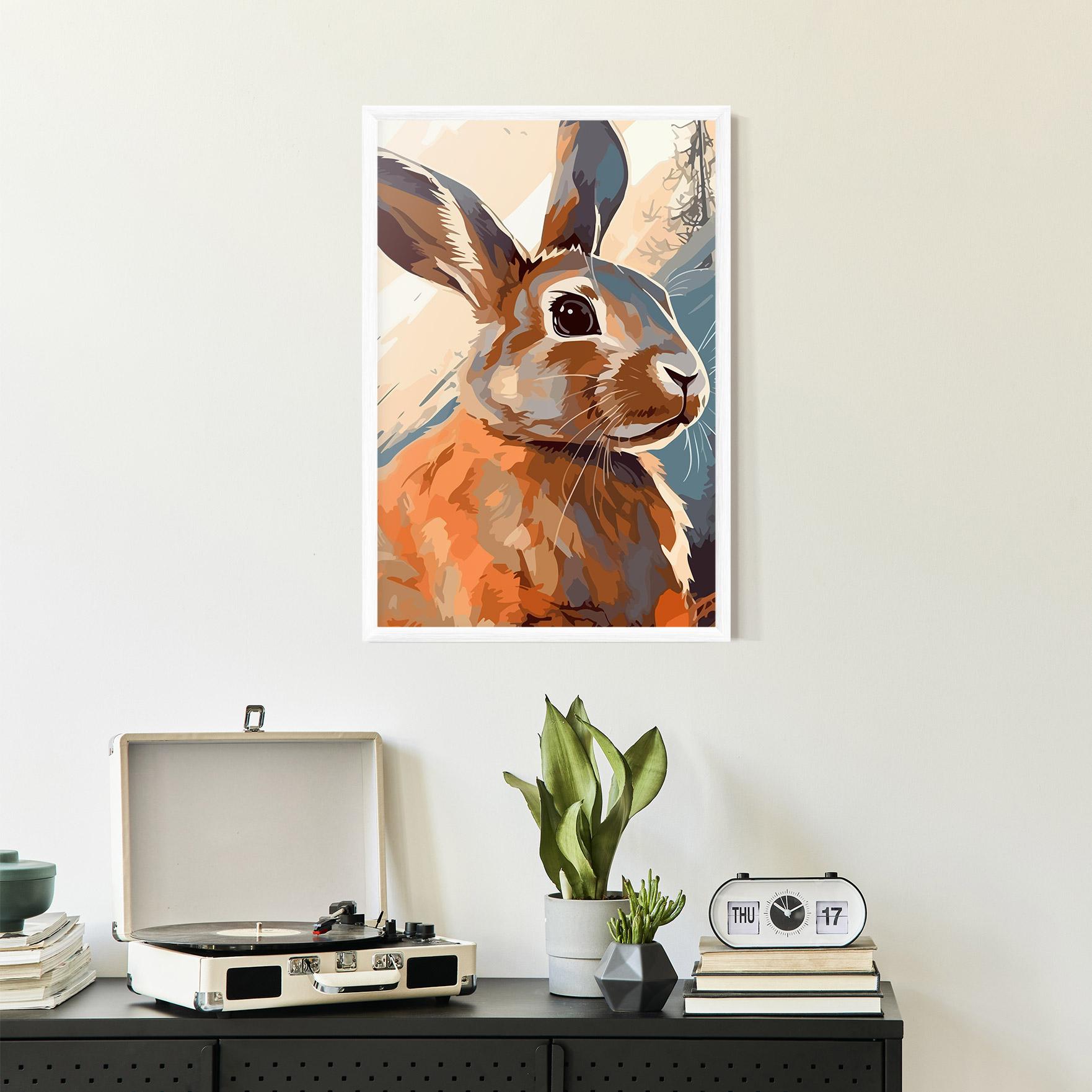 Рамкиран постер Anime Rabbit mockup 2