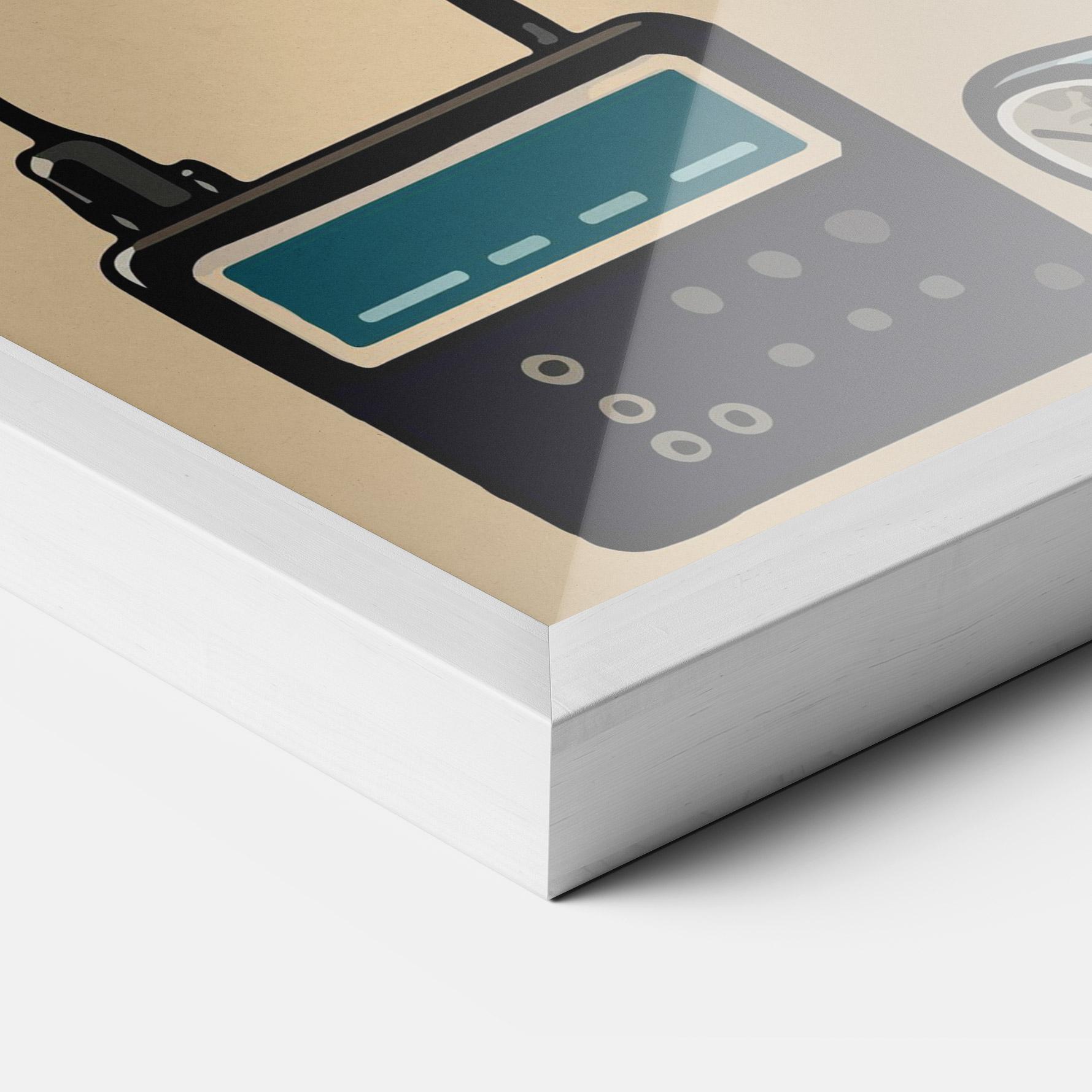 Рамкиран постер Blue Baby Bunny mockup 3