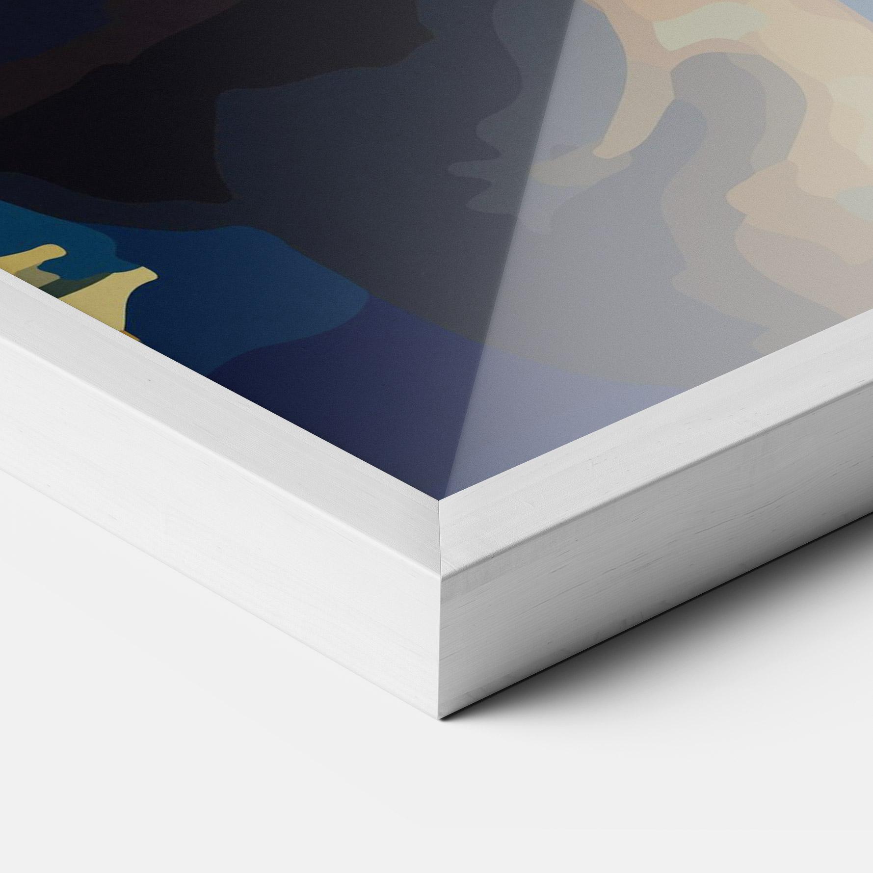 Рамкиран постер Full Moon Bunny mockup 3