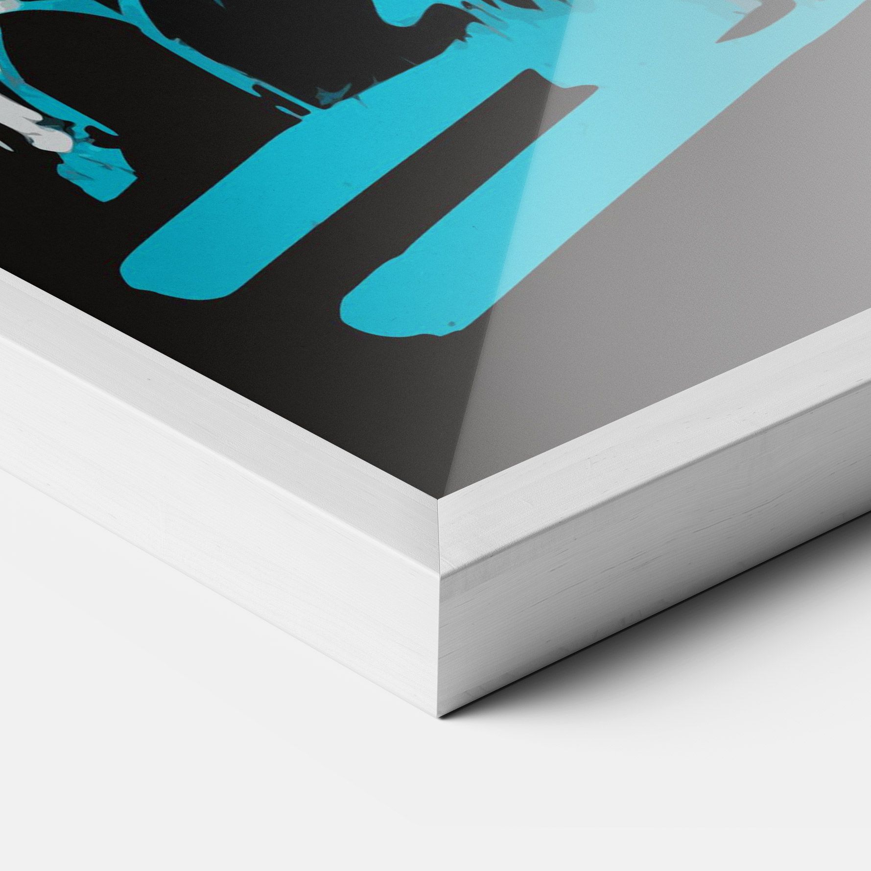 Grey Blue Bunny mockup 3