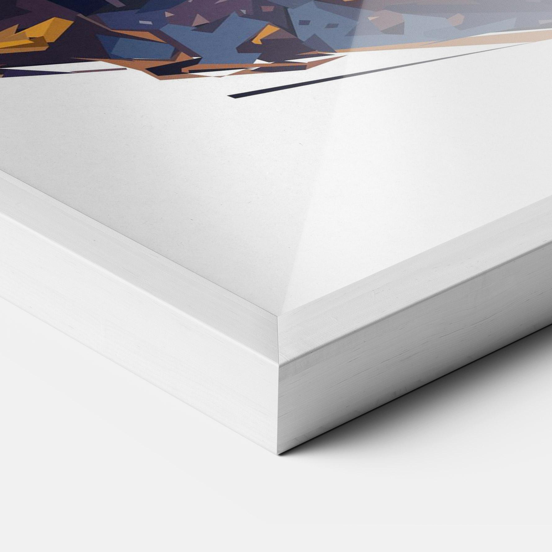 Рамкиран постер Orange Rabbit Headset mockup 3