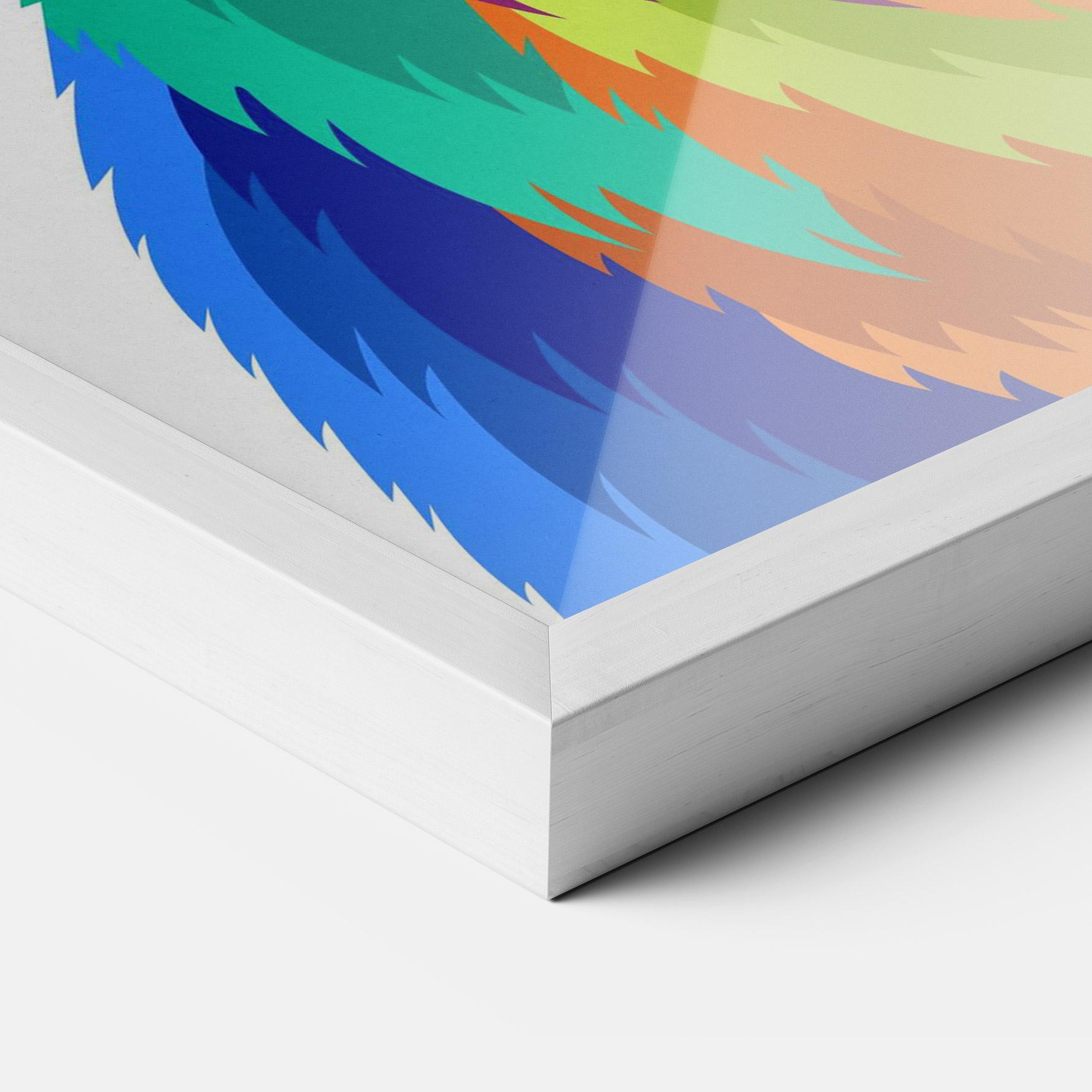 Рамкиран постер Rabbit Art Style mockup 3