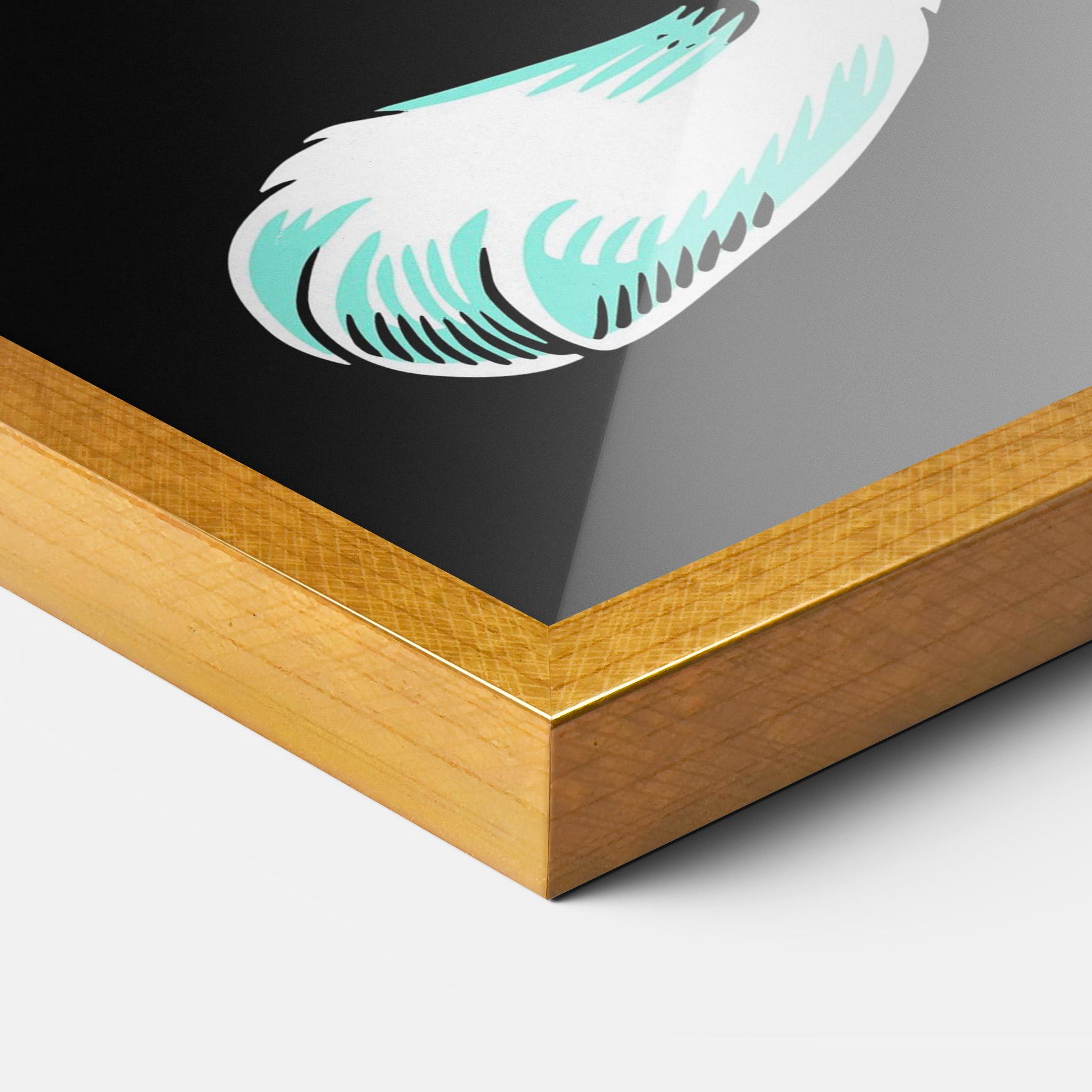 Рамкиран постер Angel Cool Bunny mockup 3