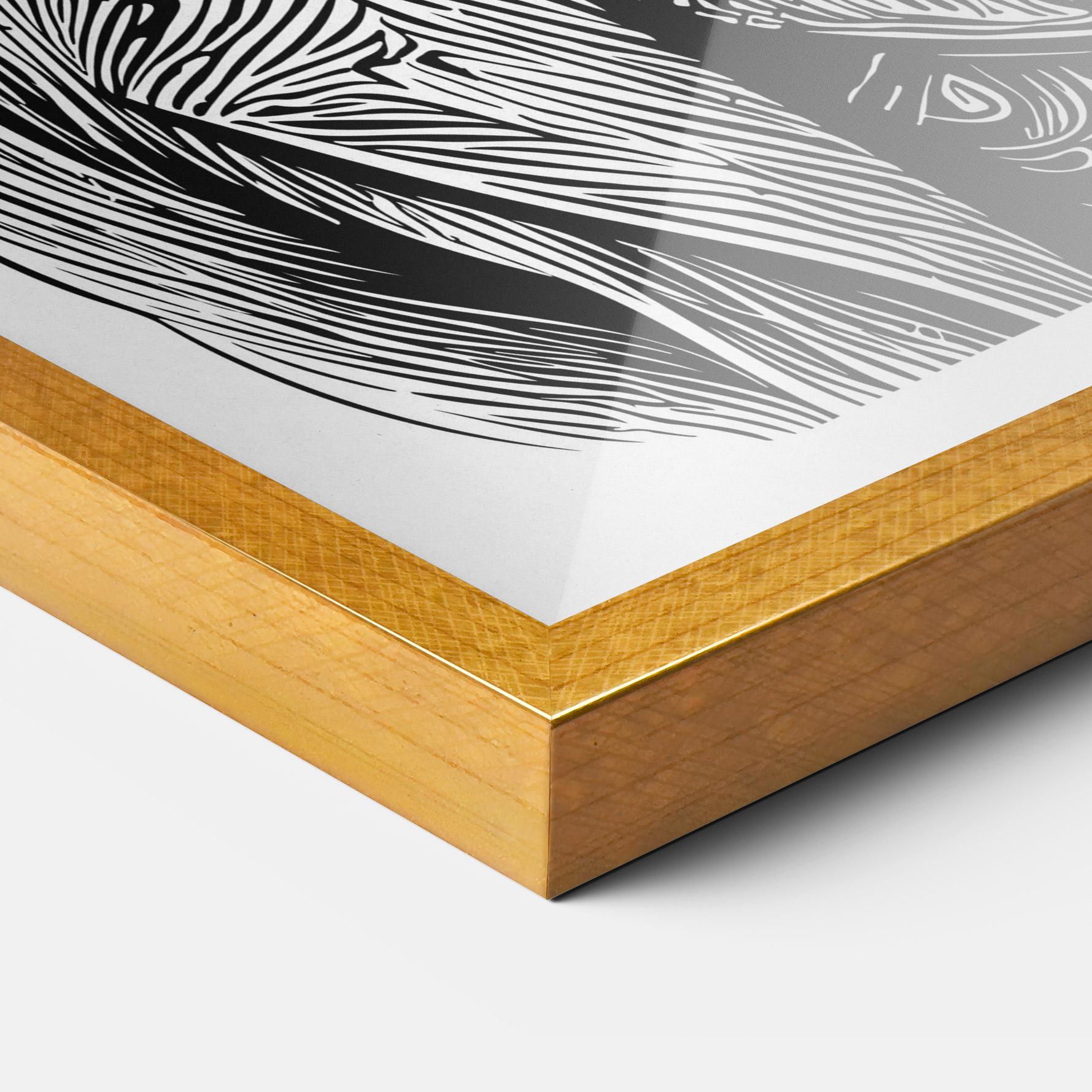 Рамкиран постер Bunny In Suit mockup 3