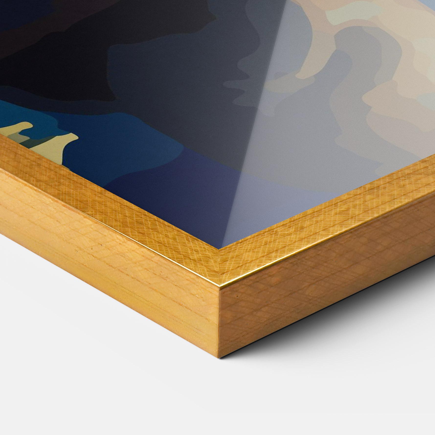 Рамкиран постер Full Moon Bunny mockup 3