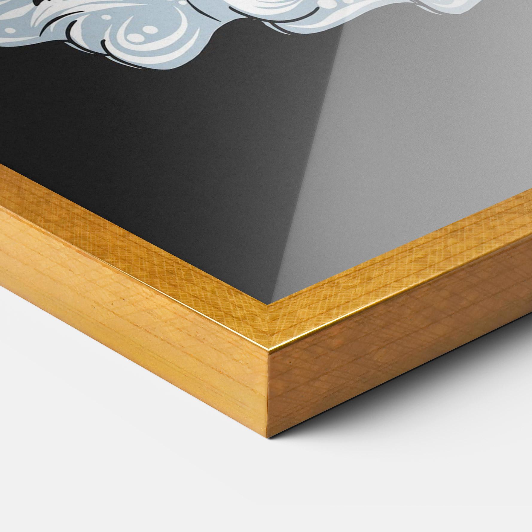 Рамкиран постер Moon Bunny mockup 3