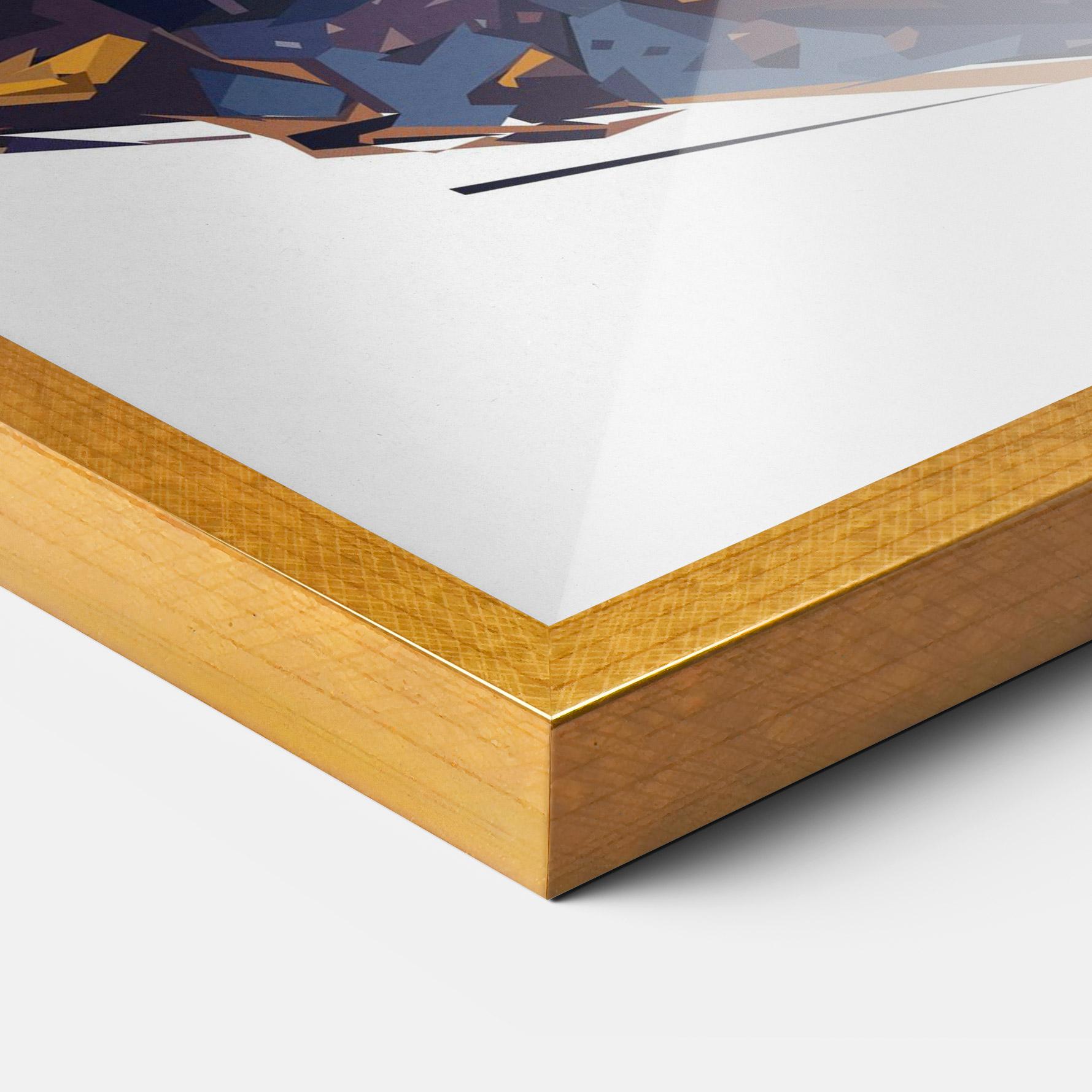 Рамкиран постер Orange Rabbit Headset mockup 3