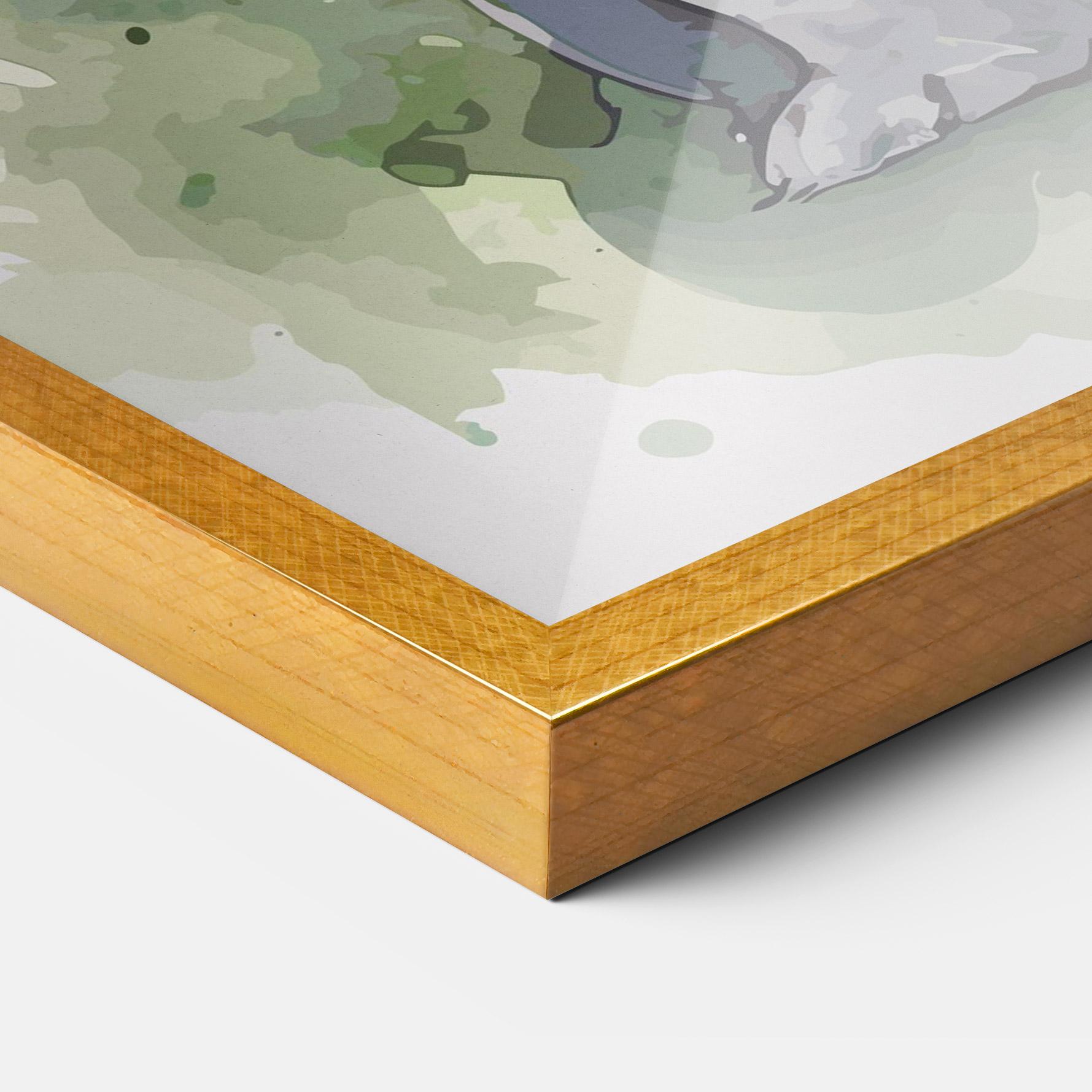 Рамкиран постер Pretty Bunny Art mockup 3