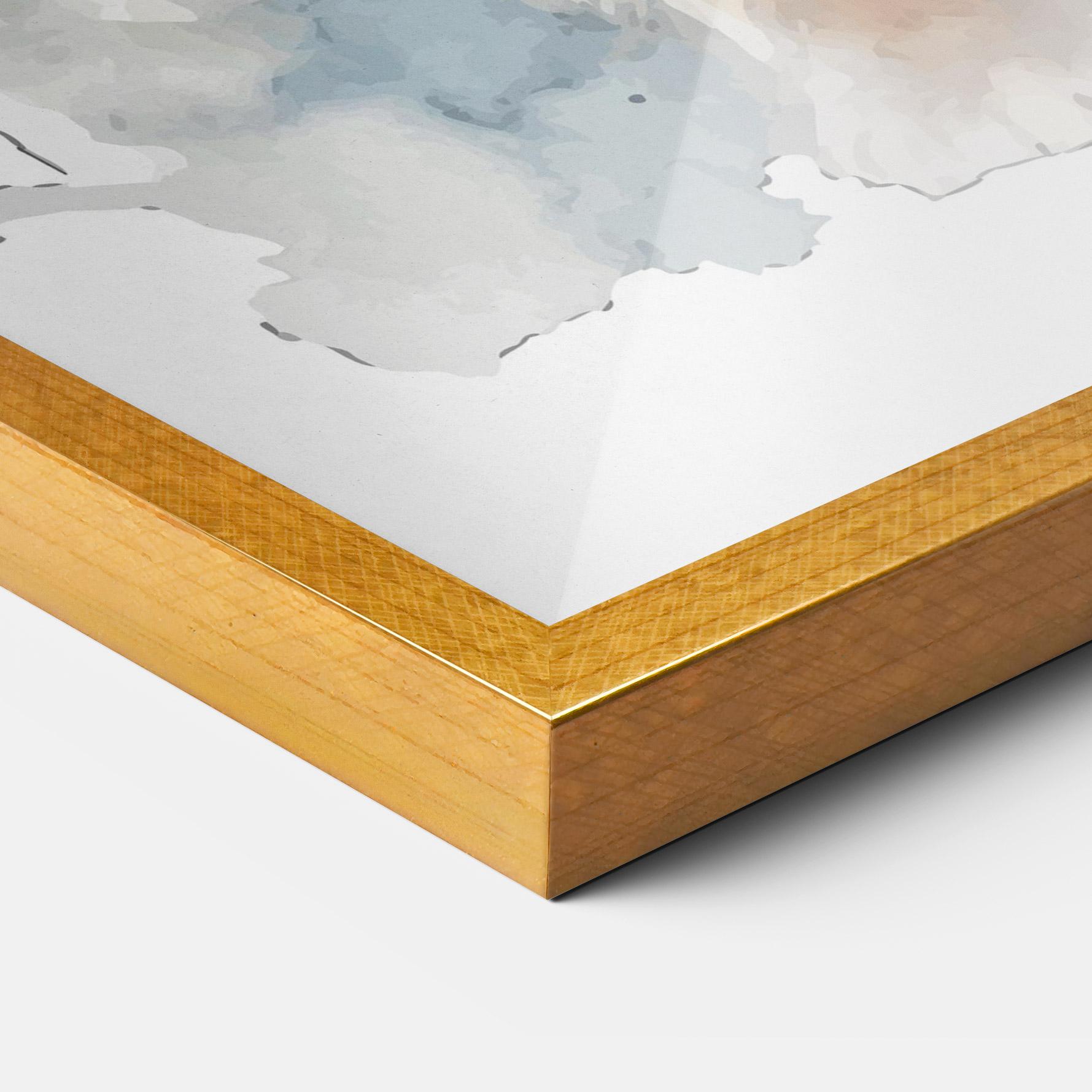 Рамкиран постер Watercolor Cute Bunny mockup 3