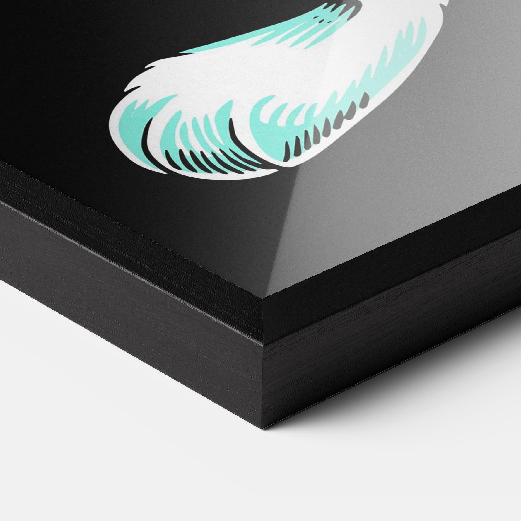 Рамкиран постер Angel Cool Bunny mockup 3