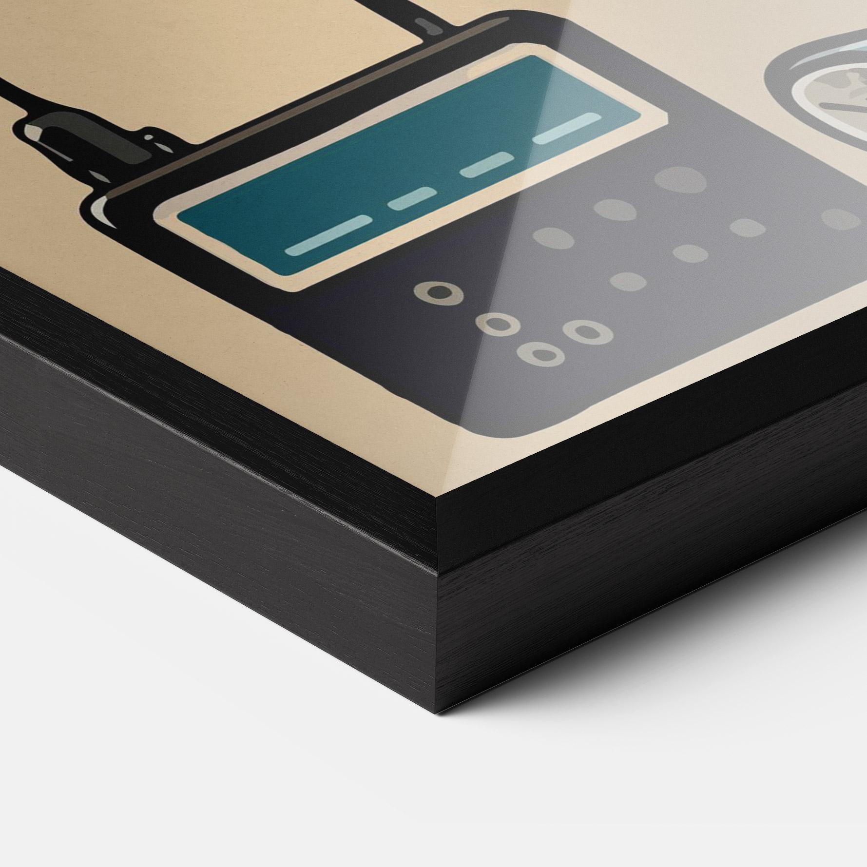 Рамкиран постер Blue Baby Bunny mockup 3