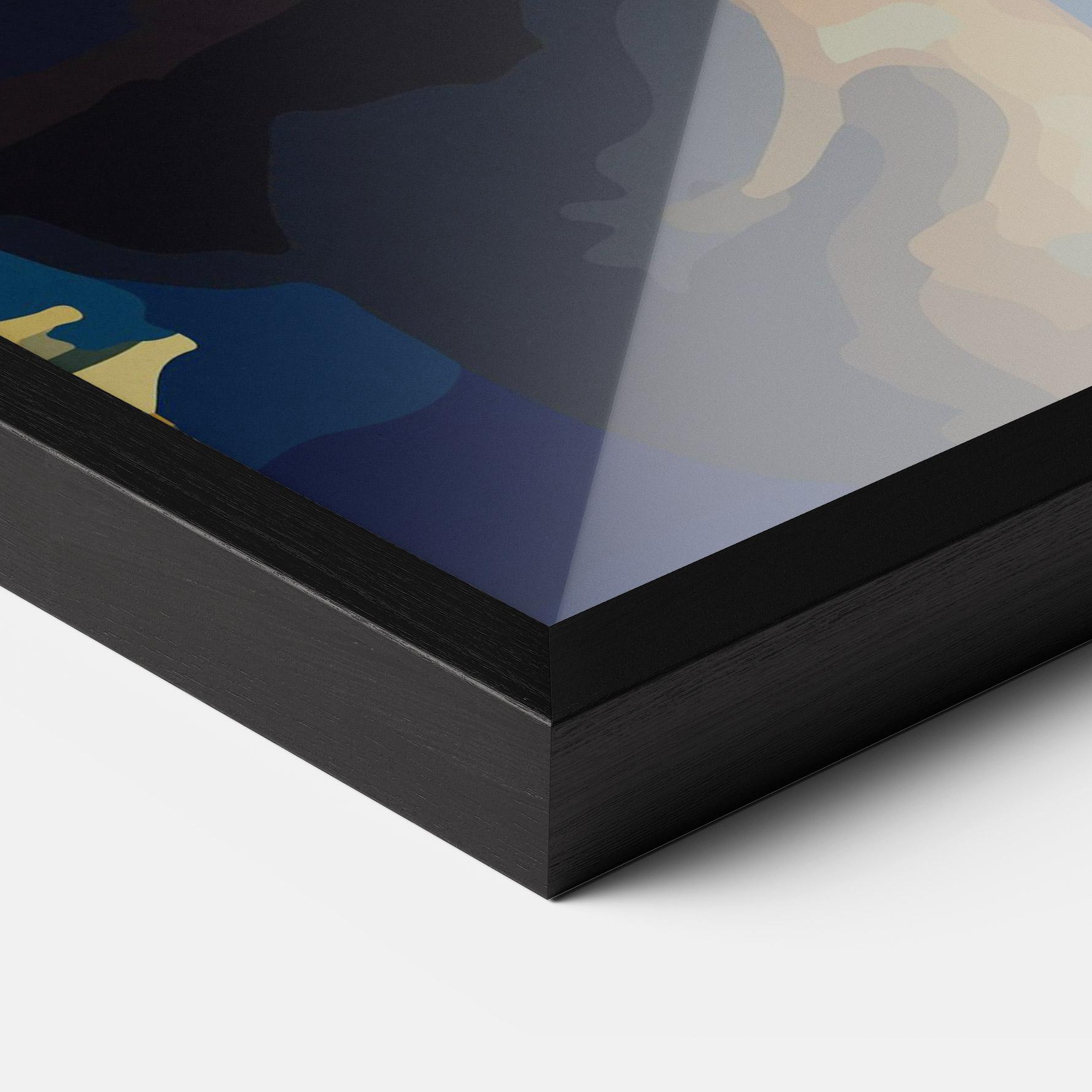 Рамкиран постер Full Moon Bunny mockup 3