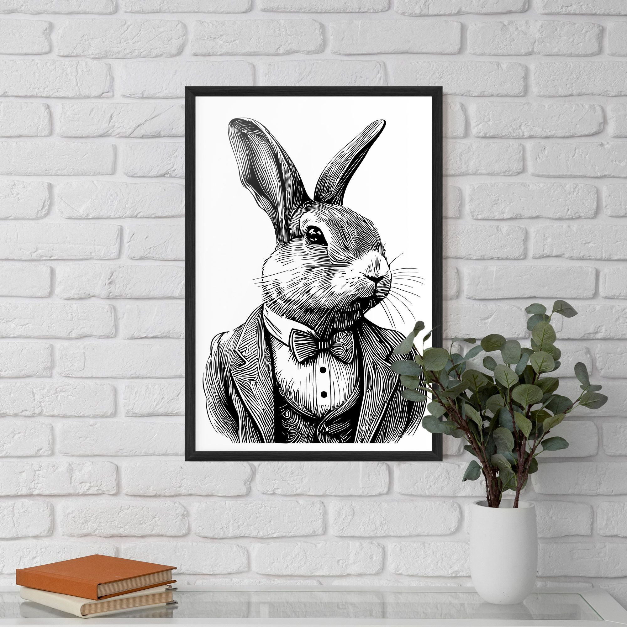 Bunny In Suit mockup 5