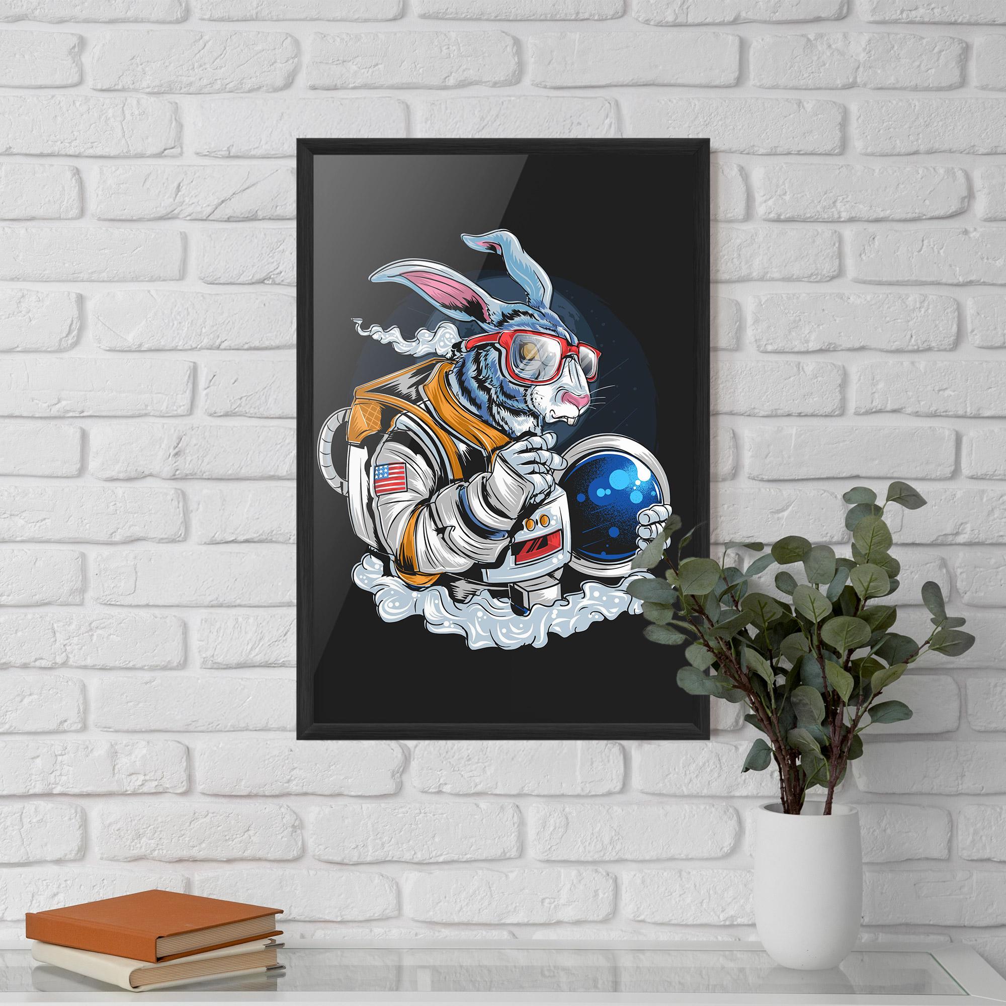 Рамкиран постер Moon Bunny mockup 5