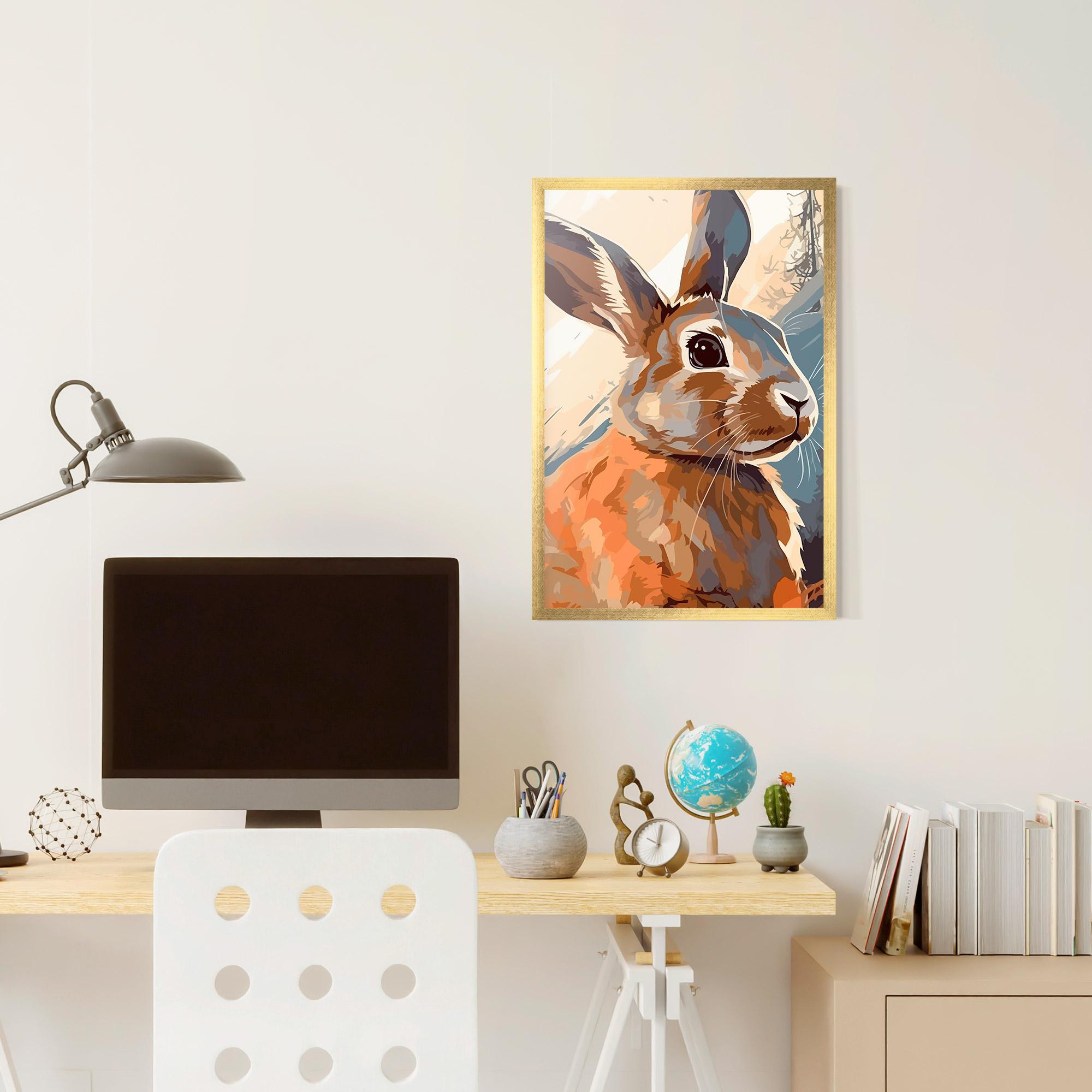 Рамкиран постер Anime Rabbit mockup 6