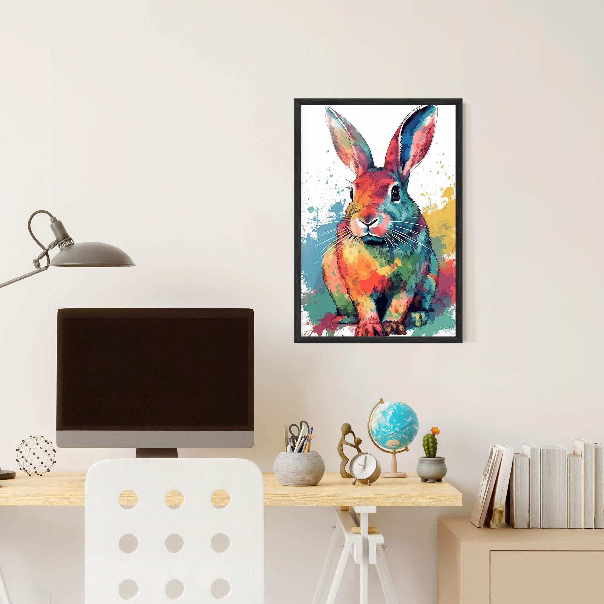 Рамкиран постер Brush Rabbit mockup 6
