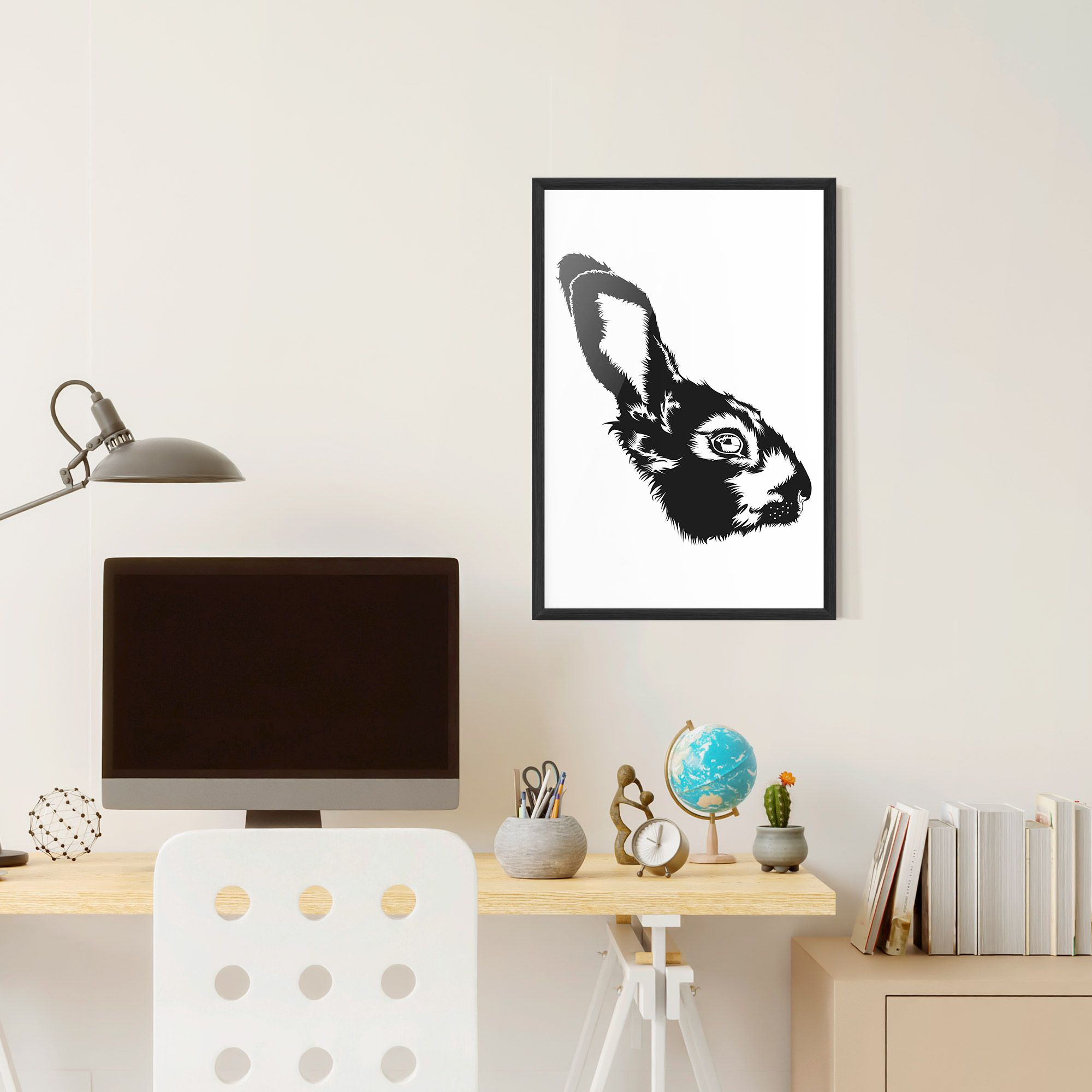 Rabbit Head mockup 6