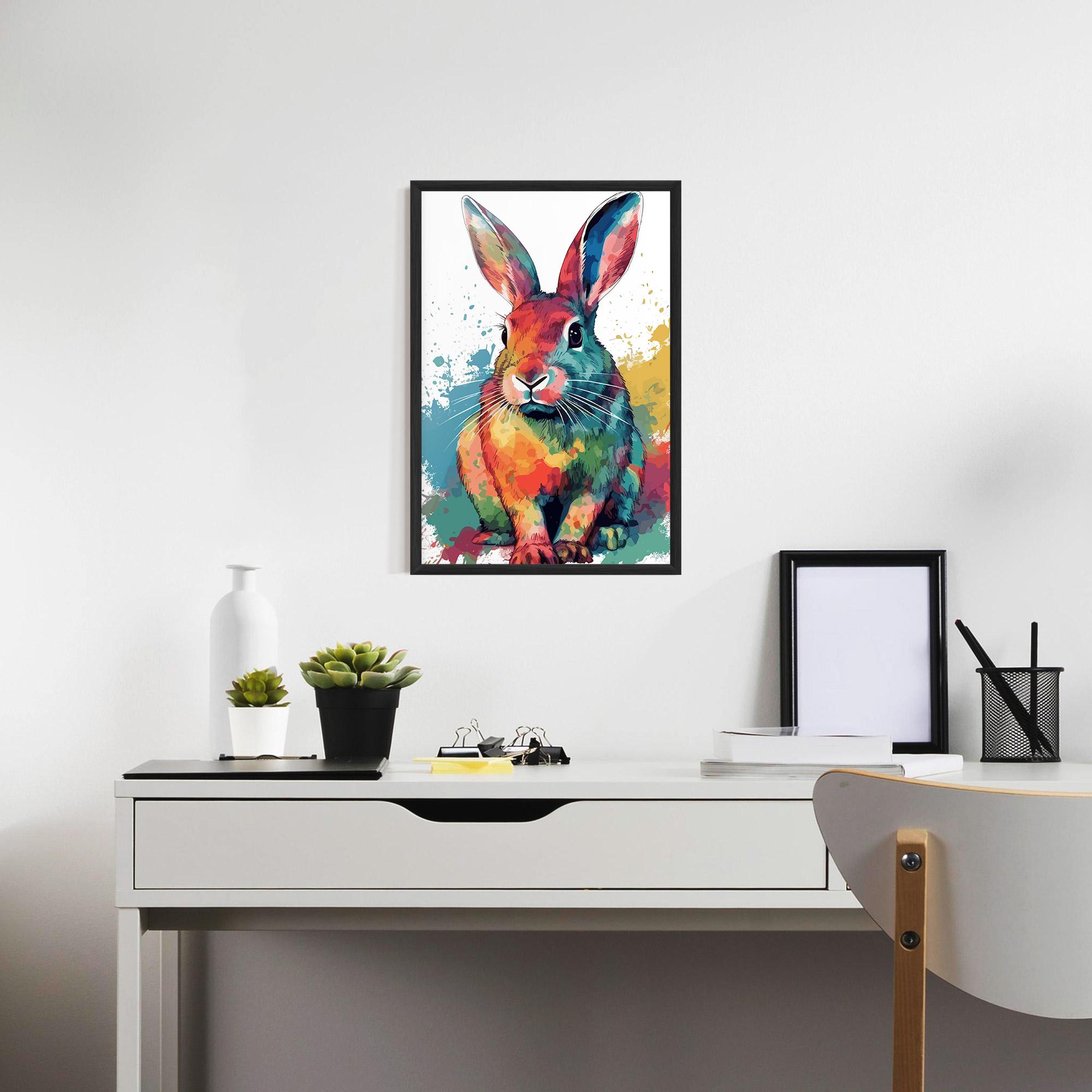 Рамкиран постер Brush Rabbit mockup 7