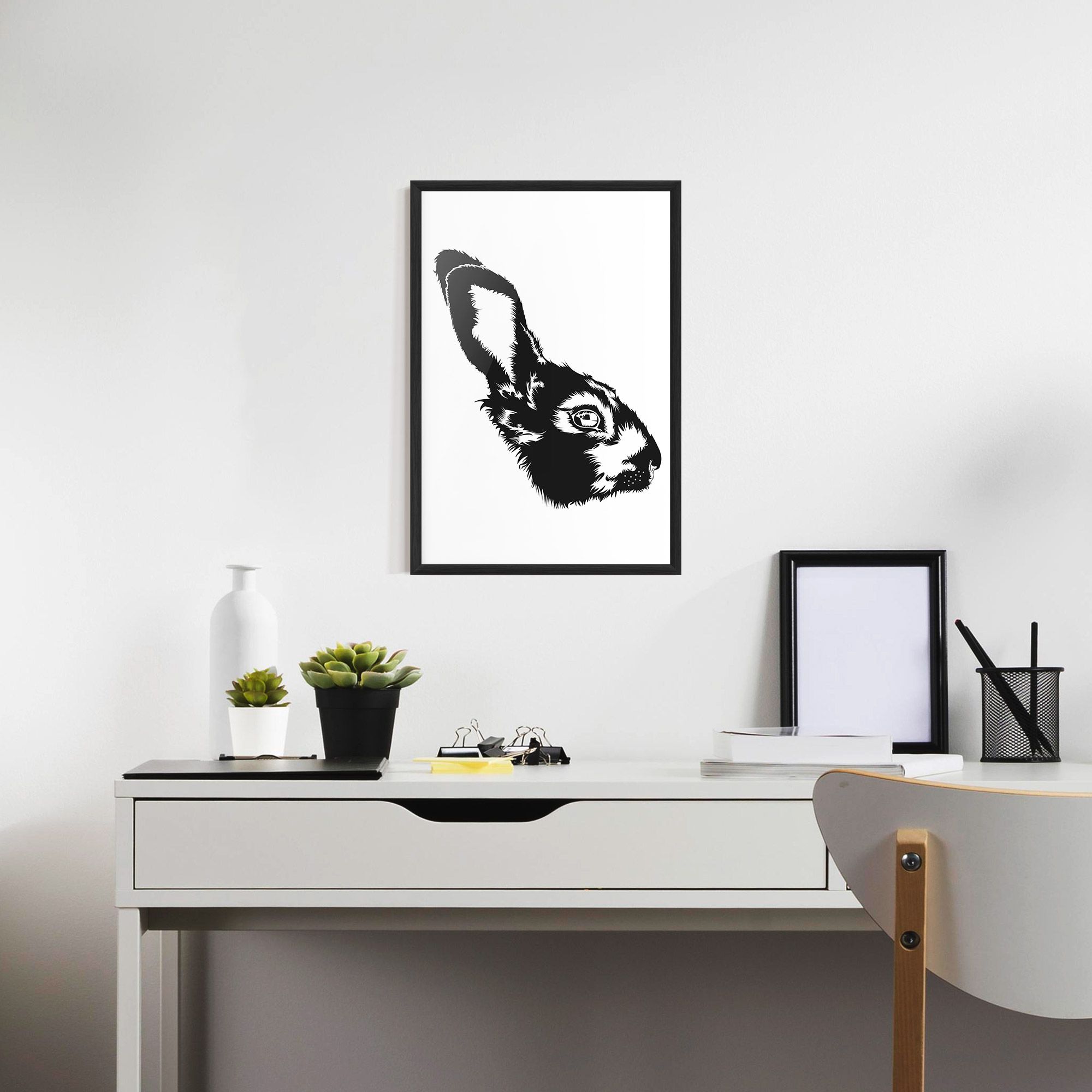 Rabbit Head mockup 7