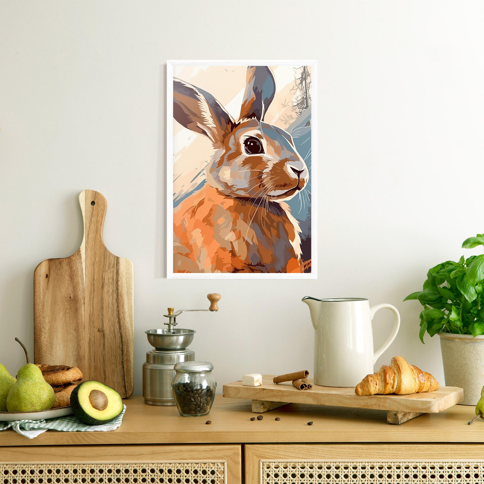 Рамкиран постер Anime Rabbit mockup 8