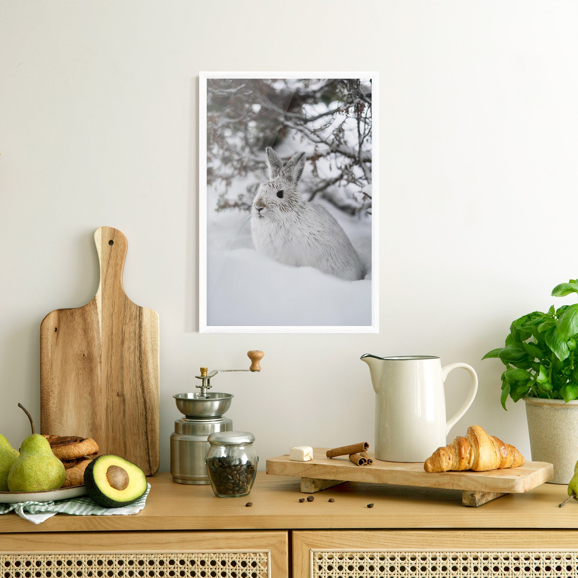 Bunny In Snow mockup 8