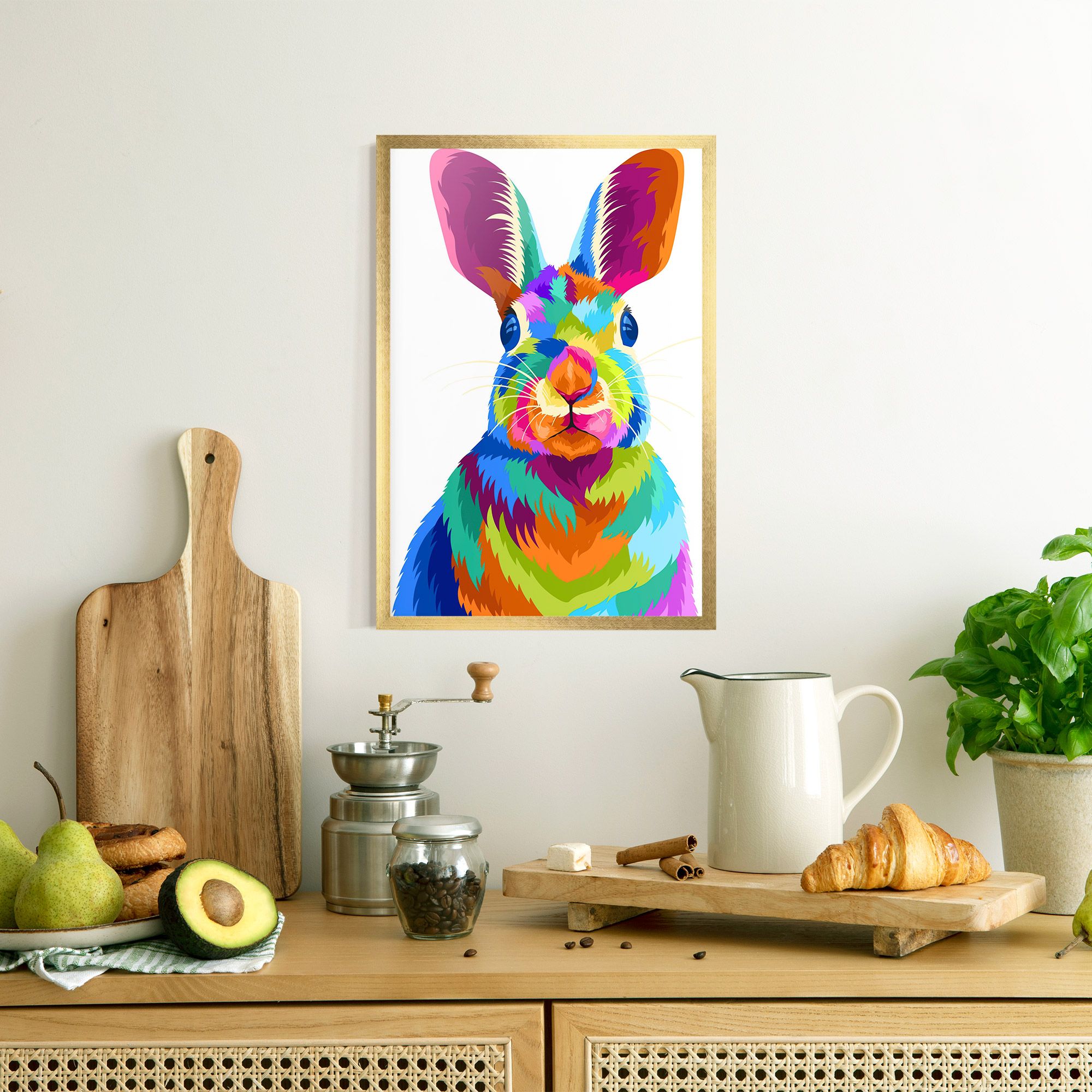 Rabbit Art Style mockup 8