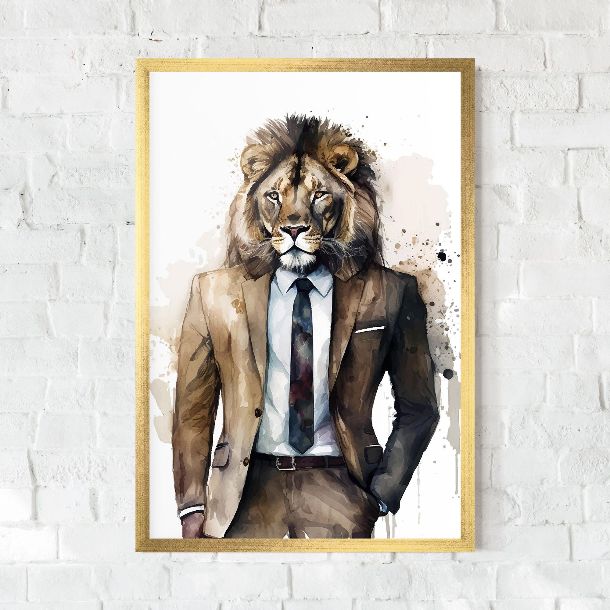 Lion In Suit mockup 0