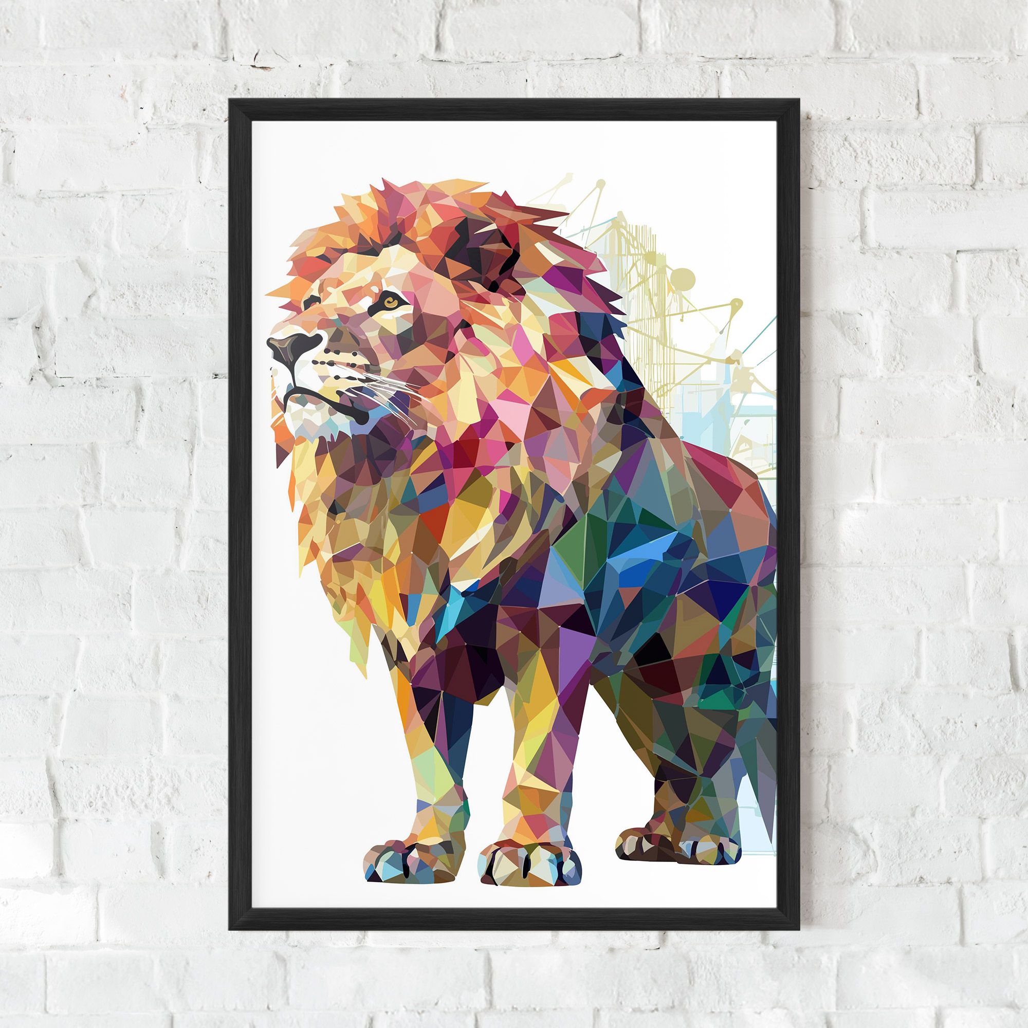 Artistic Lion mockup 0