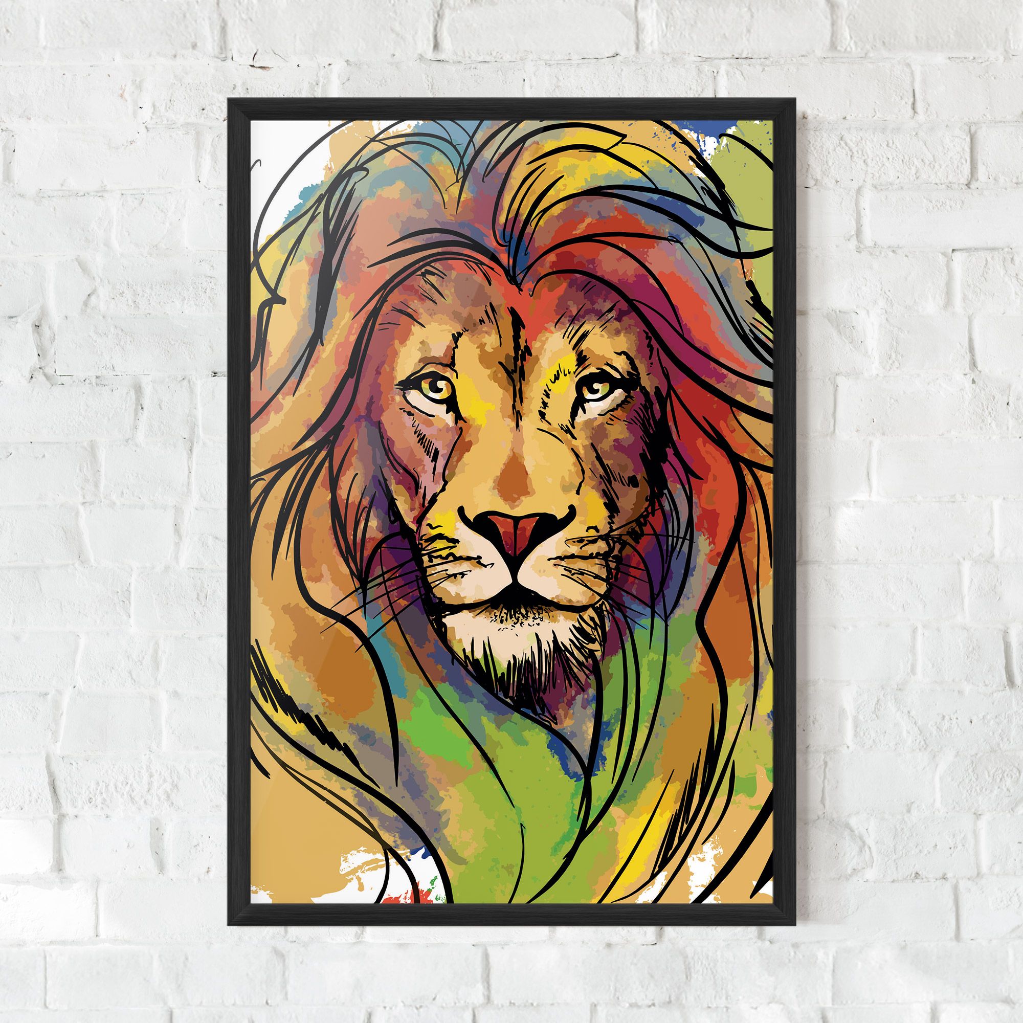 Drawn Lion mockup 0