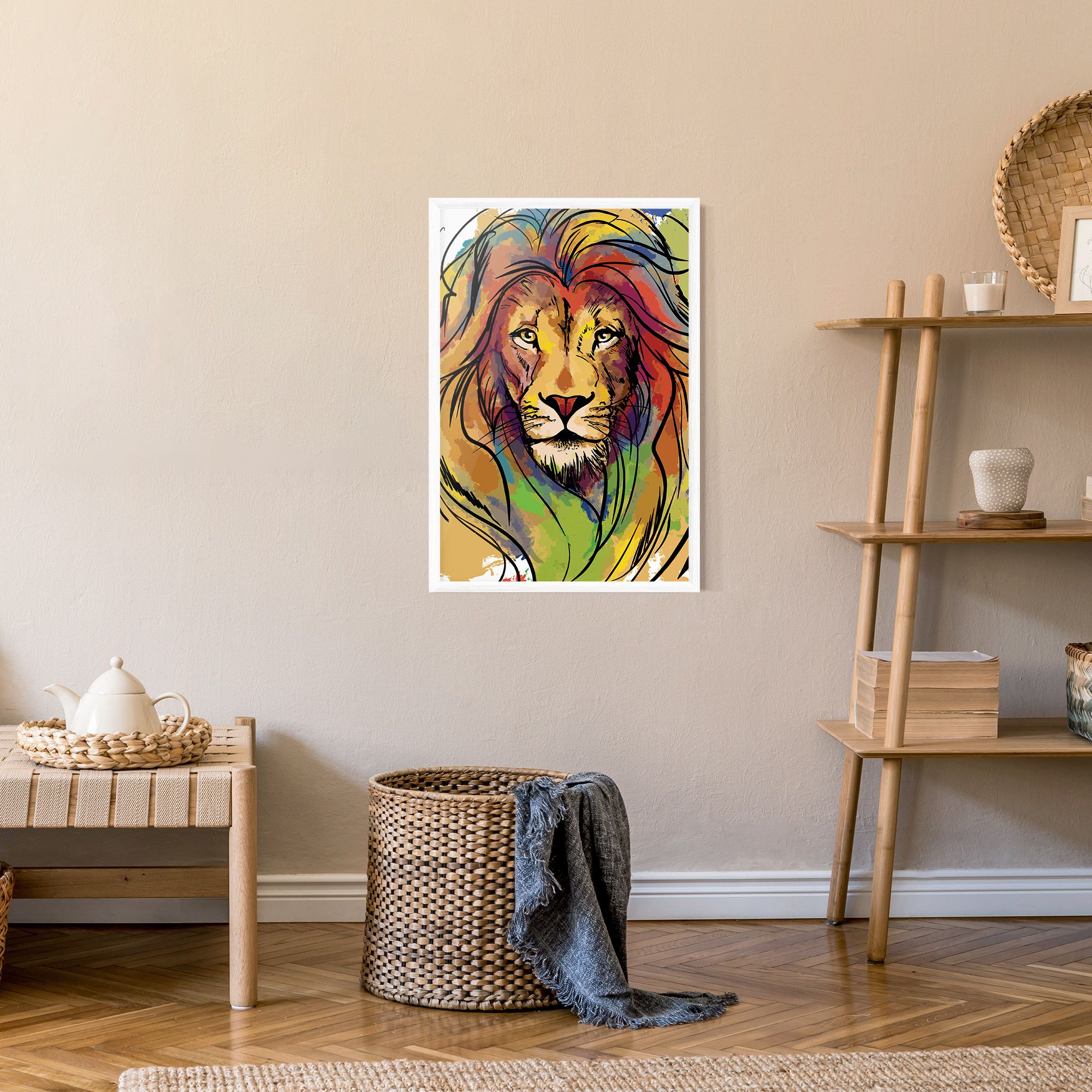Drawn Lion mockup 9